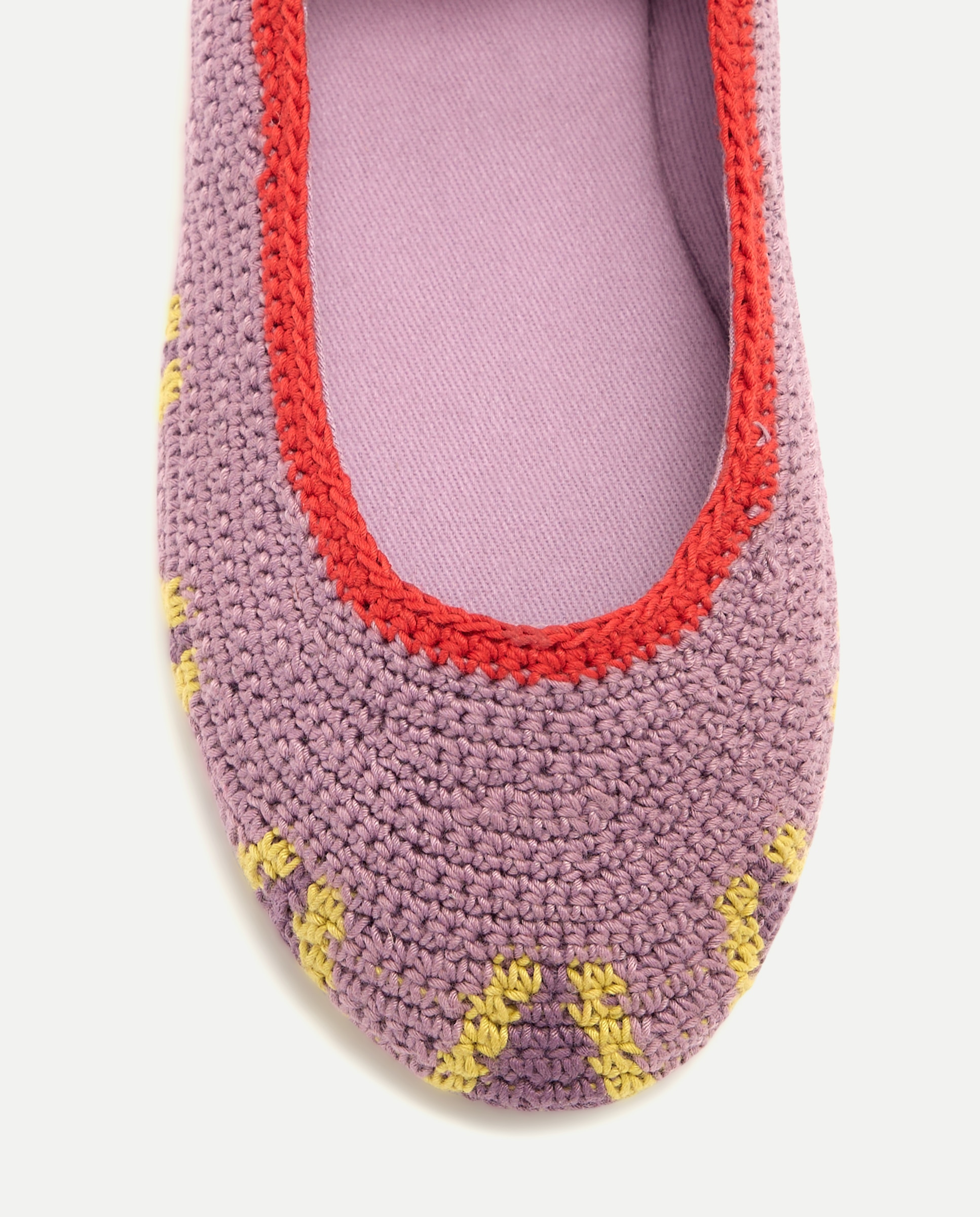 Bailarina de niña de crochet atada 282 Malva-5