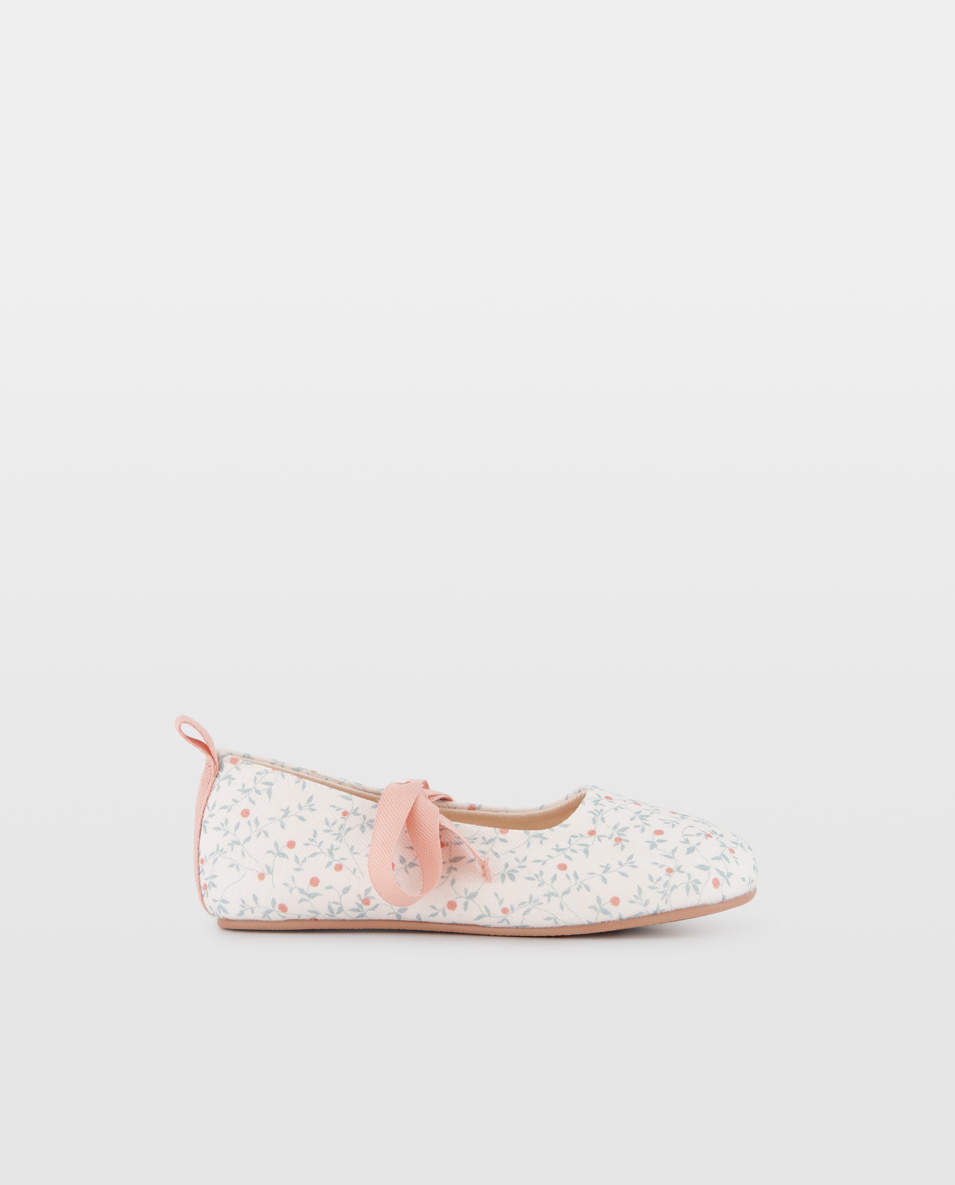 Zapatilla bailarina bebés estampada 770 Terracota-1