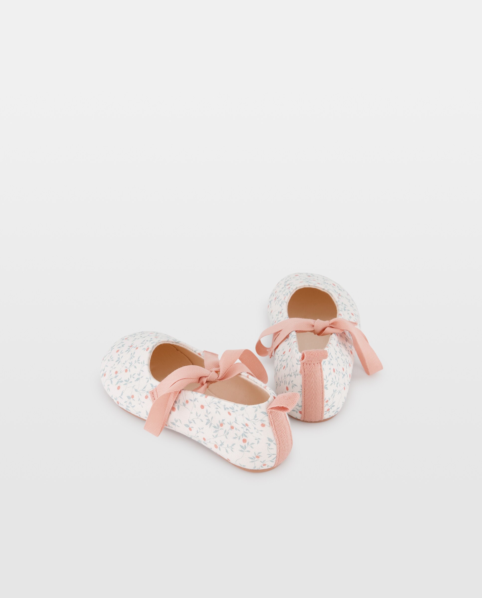 Zapatilla bailarina bebés estampada 770 Terracota-3