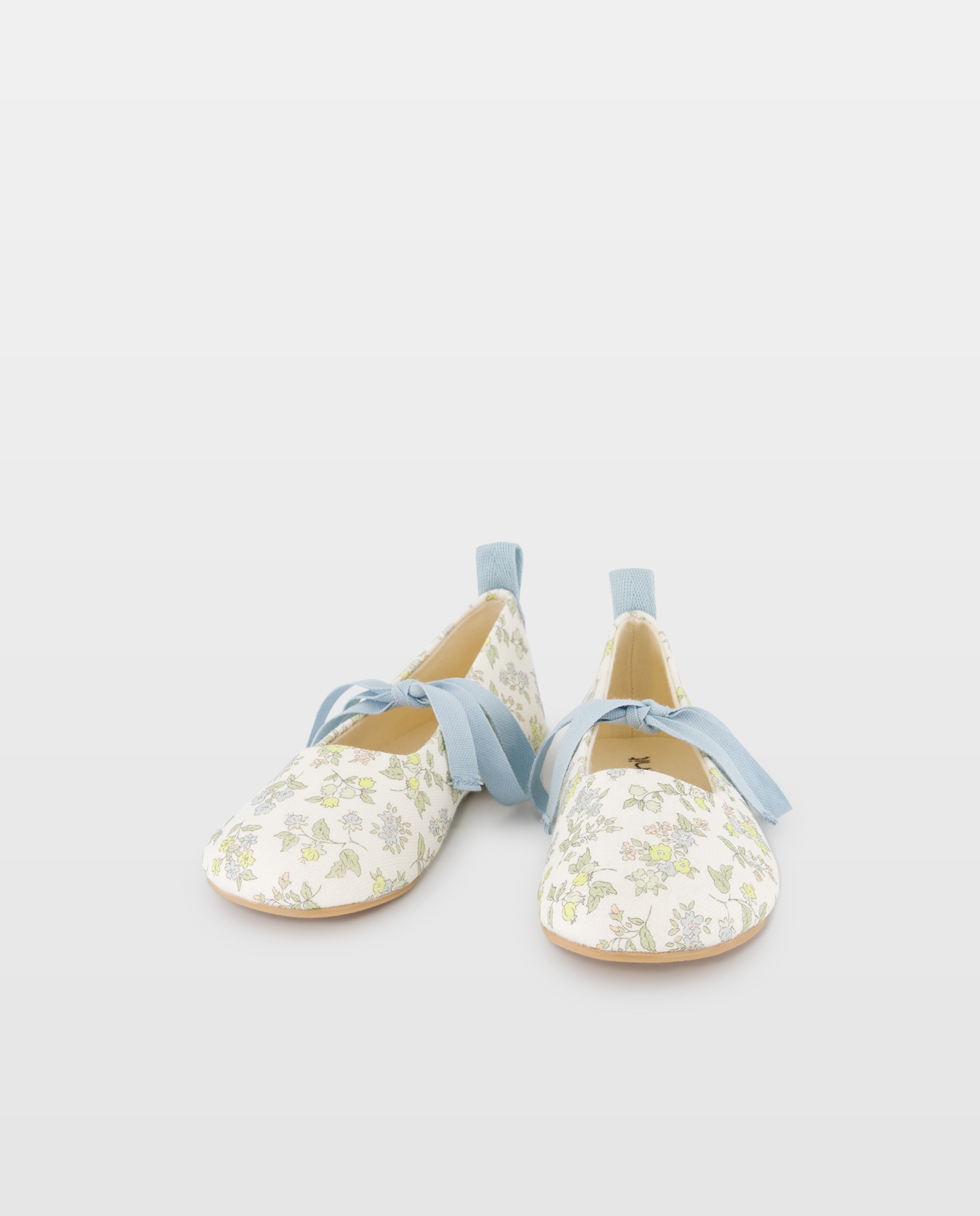 Zapatilla bailarina bebés estampada Verde-2