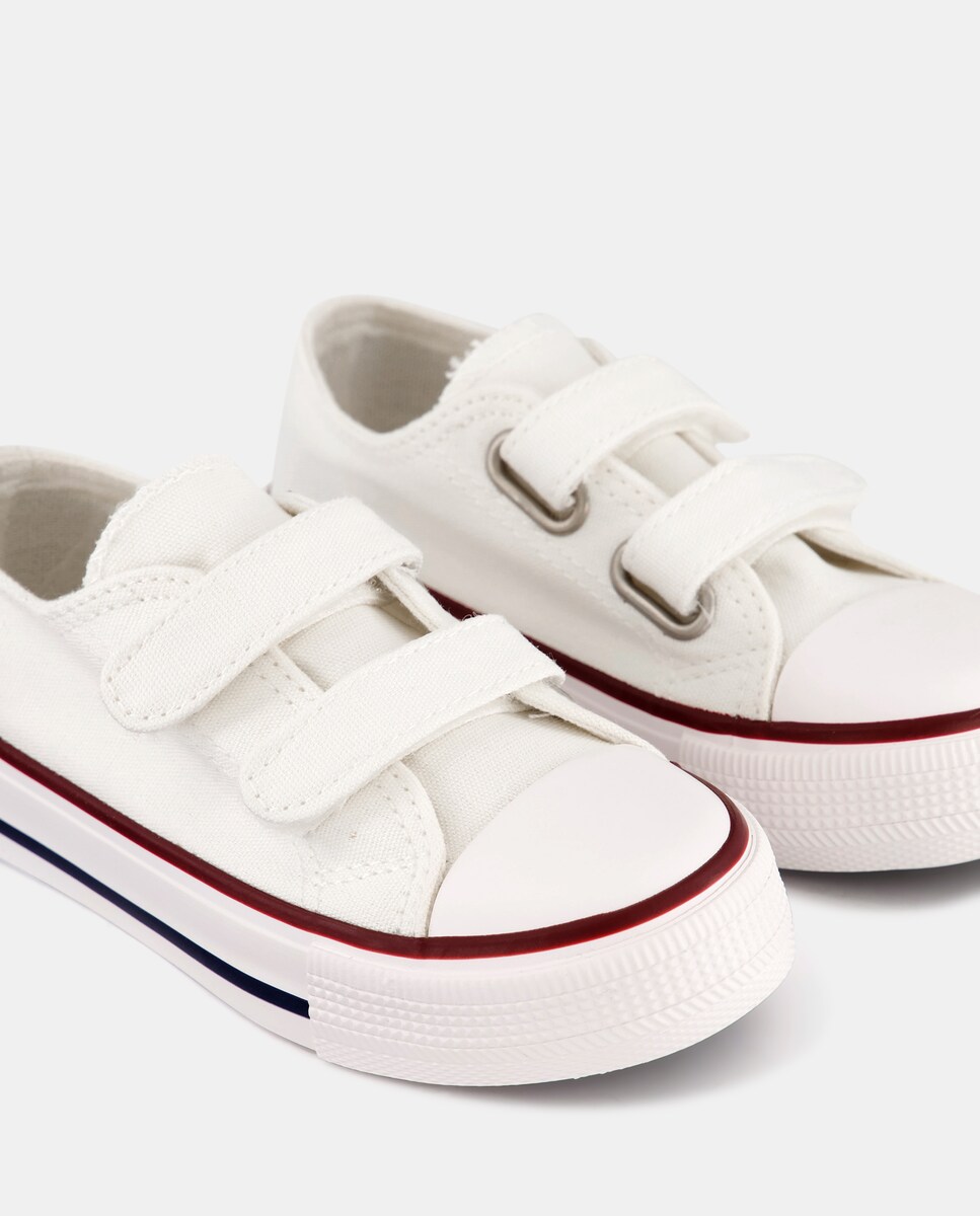 Lona bebés con puntera y cierre velcro Blanco-5