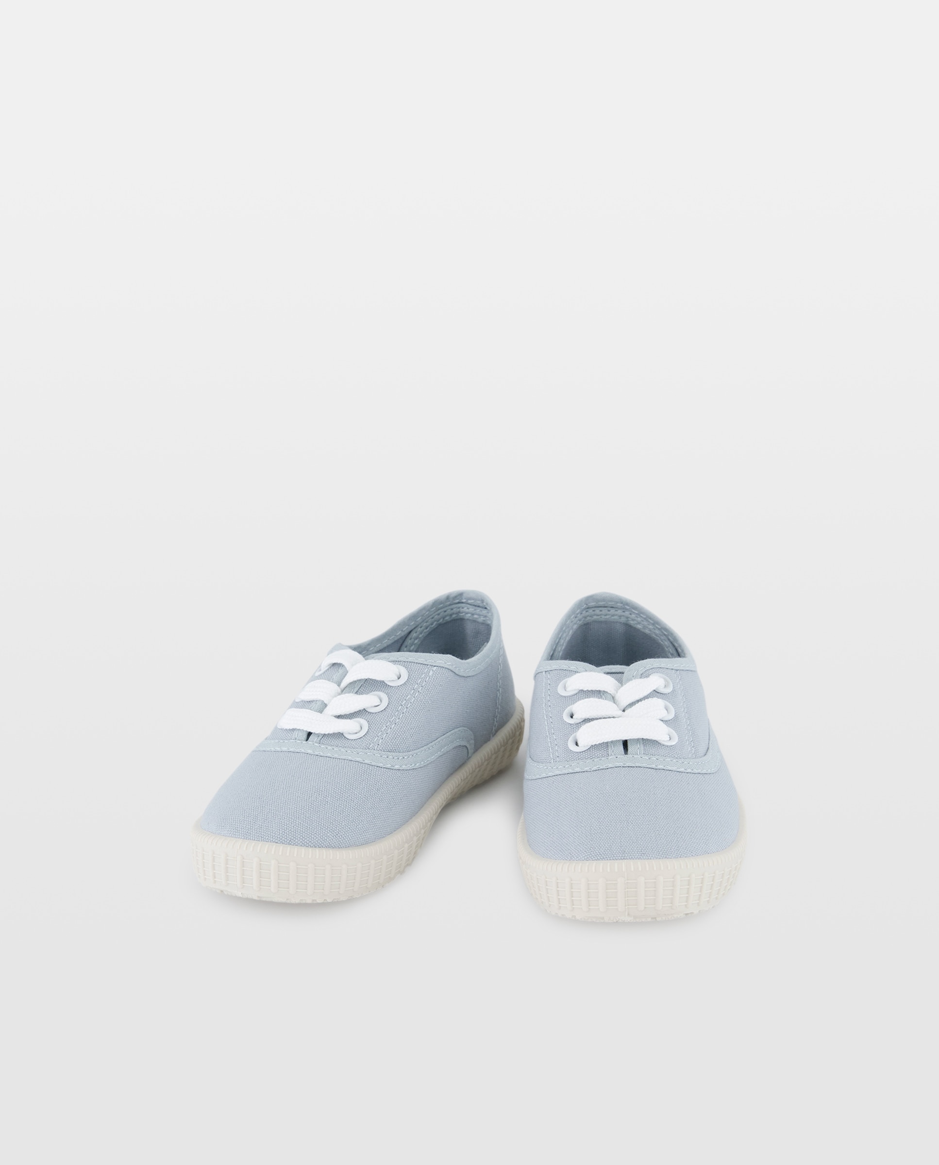 Lona bebés con cordones suela flexible Hielo-2