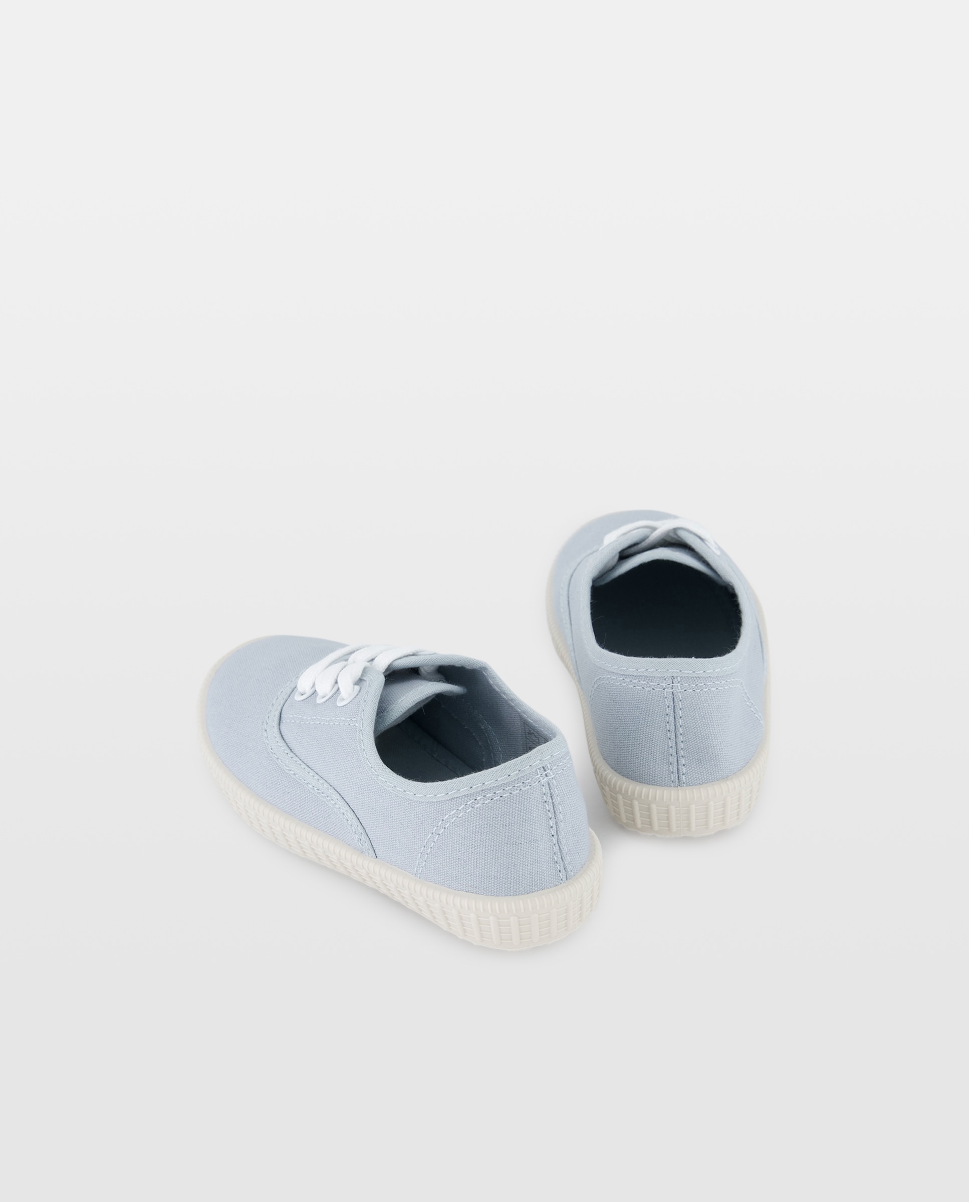 Lona bebés con cordones suela flexible Hielo-3