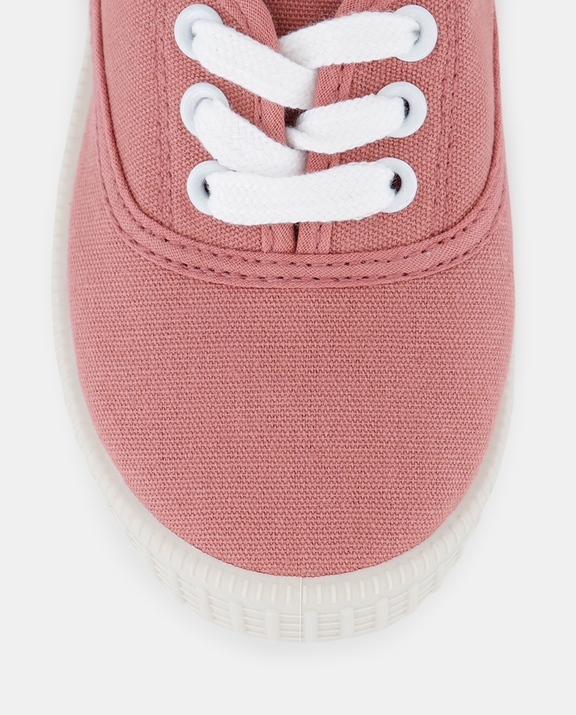 Lona bebés con cordones suela flexible 230 Rosa oscuro-5