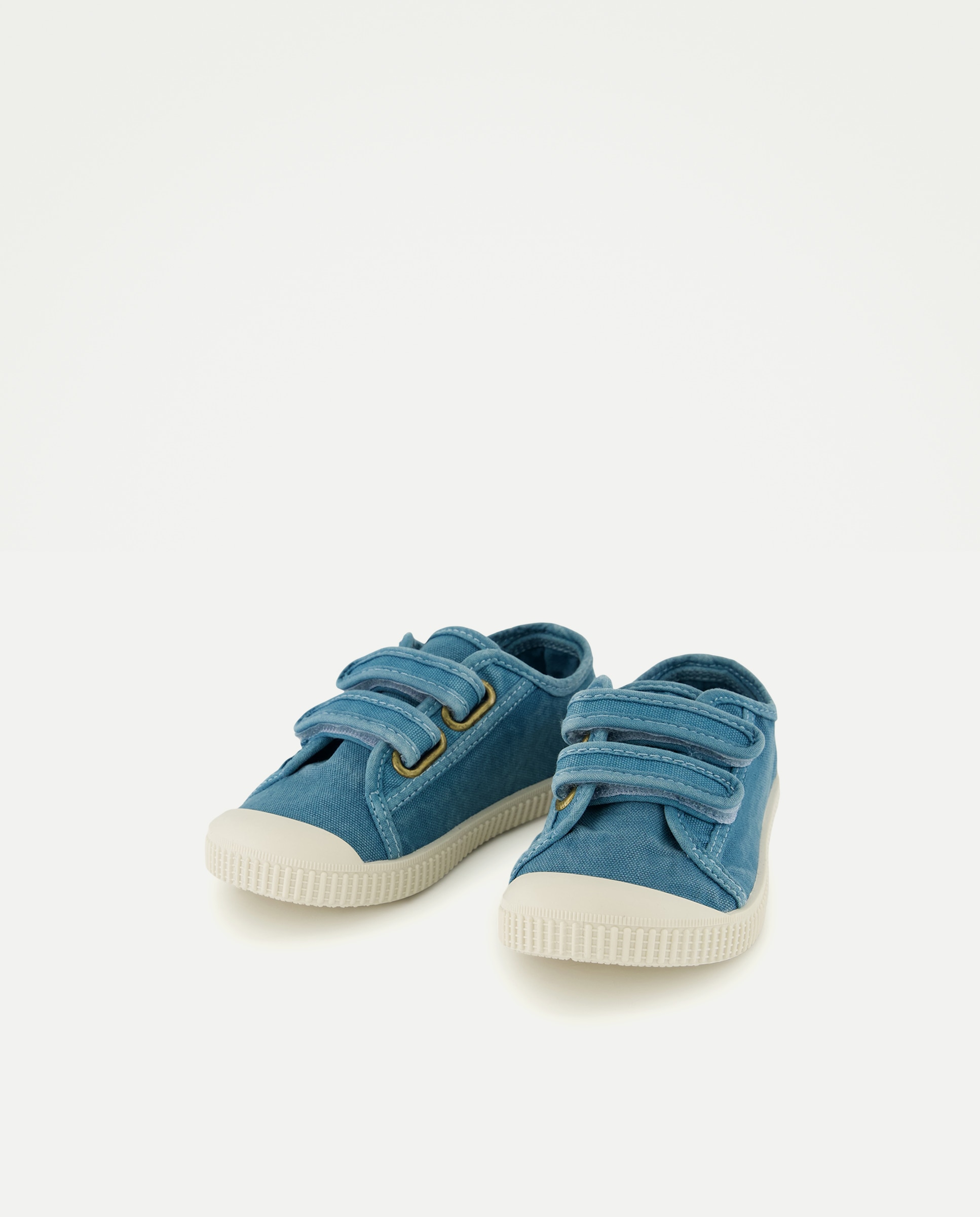 Lona bebés con velcro suela flexible Verde Pato-2