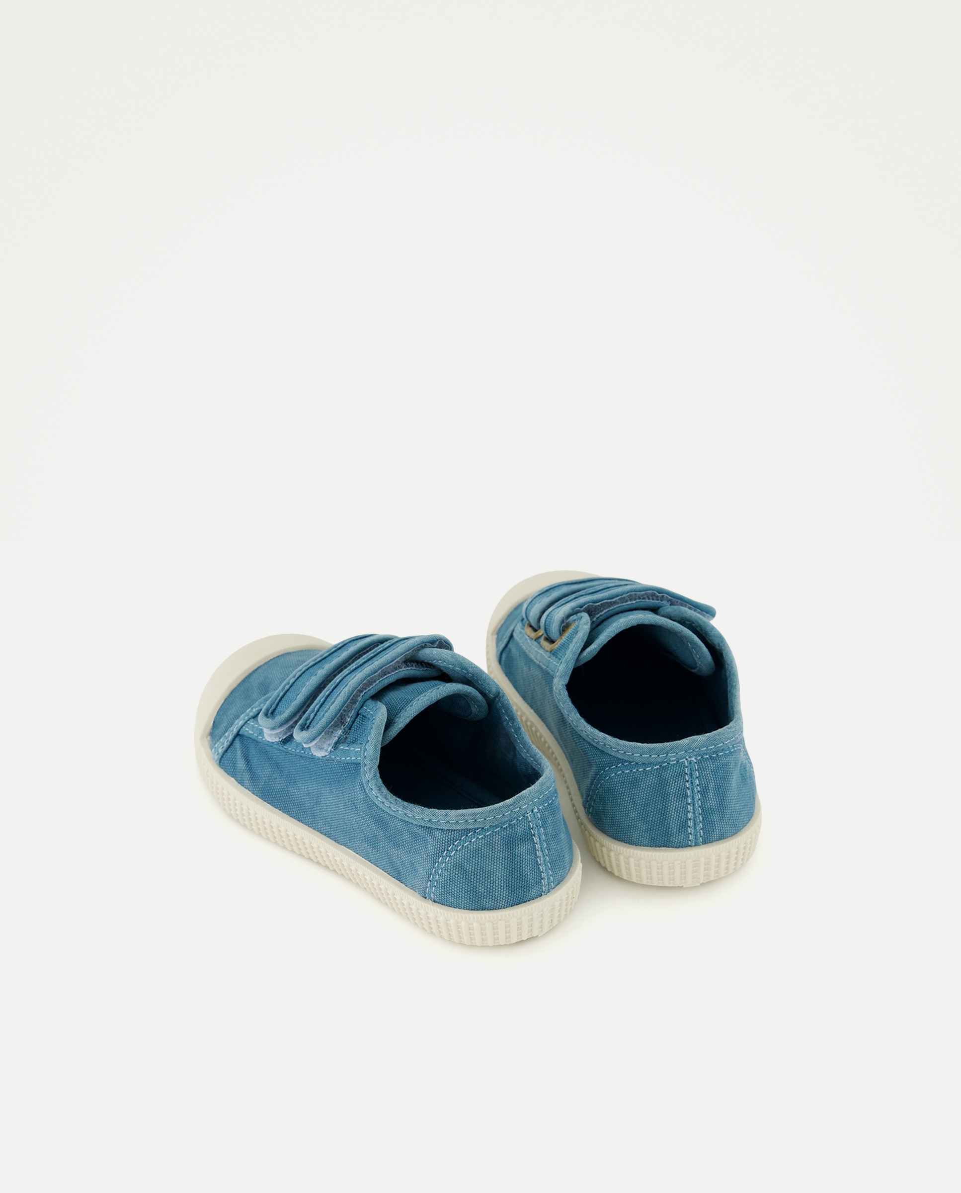 Lona bebés con velcro suela flexible Verde Pato-3