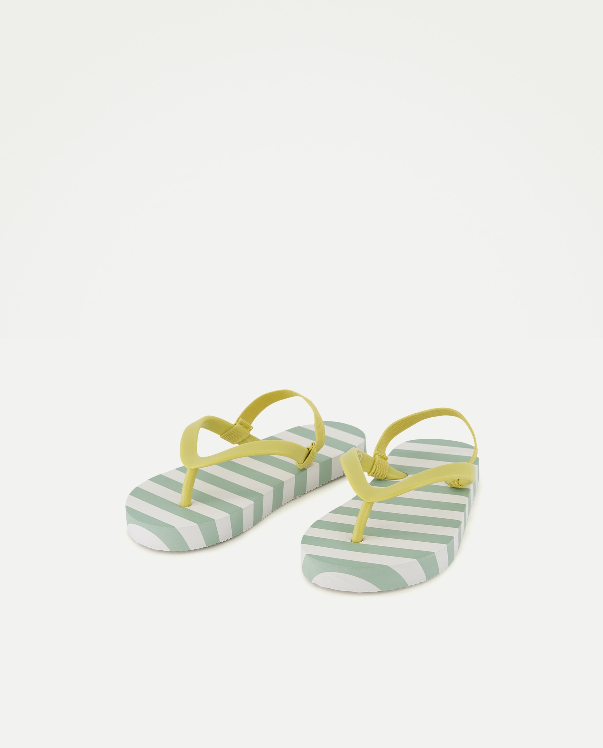 Chancla bebés estampada con gomas Verde-2