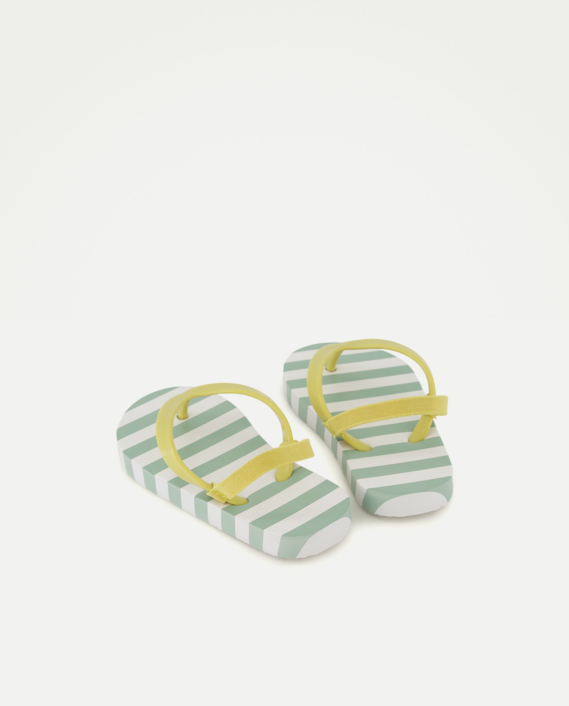Chancla bebés estampada con gomas Verde-3