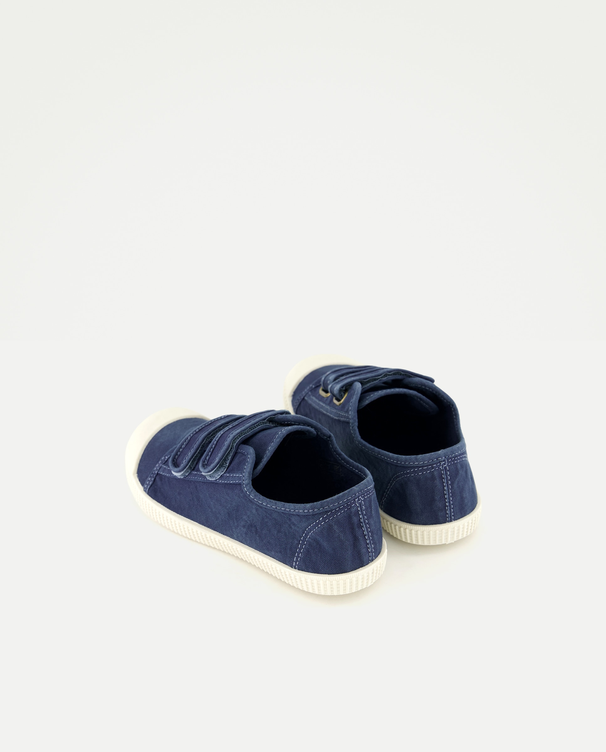 Lona infantil con velcro suela flexible Azul marino-3