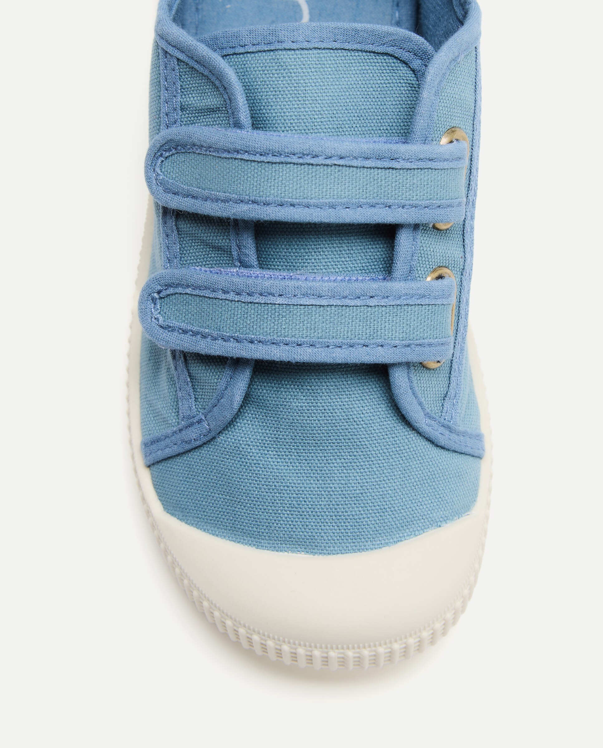 Lona infantil contrastes con velcro suela flexible 400 Azul-5