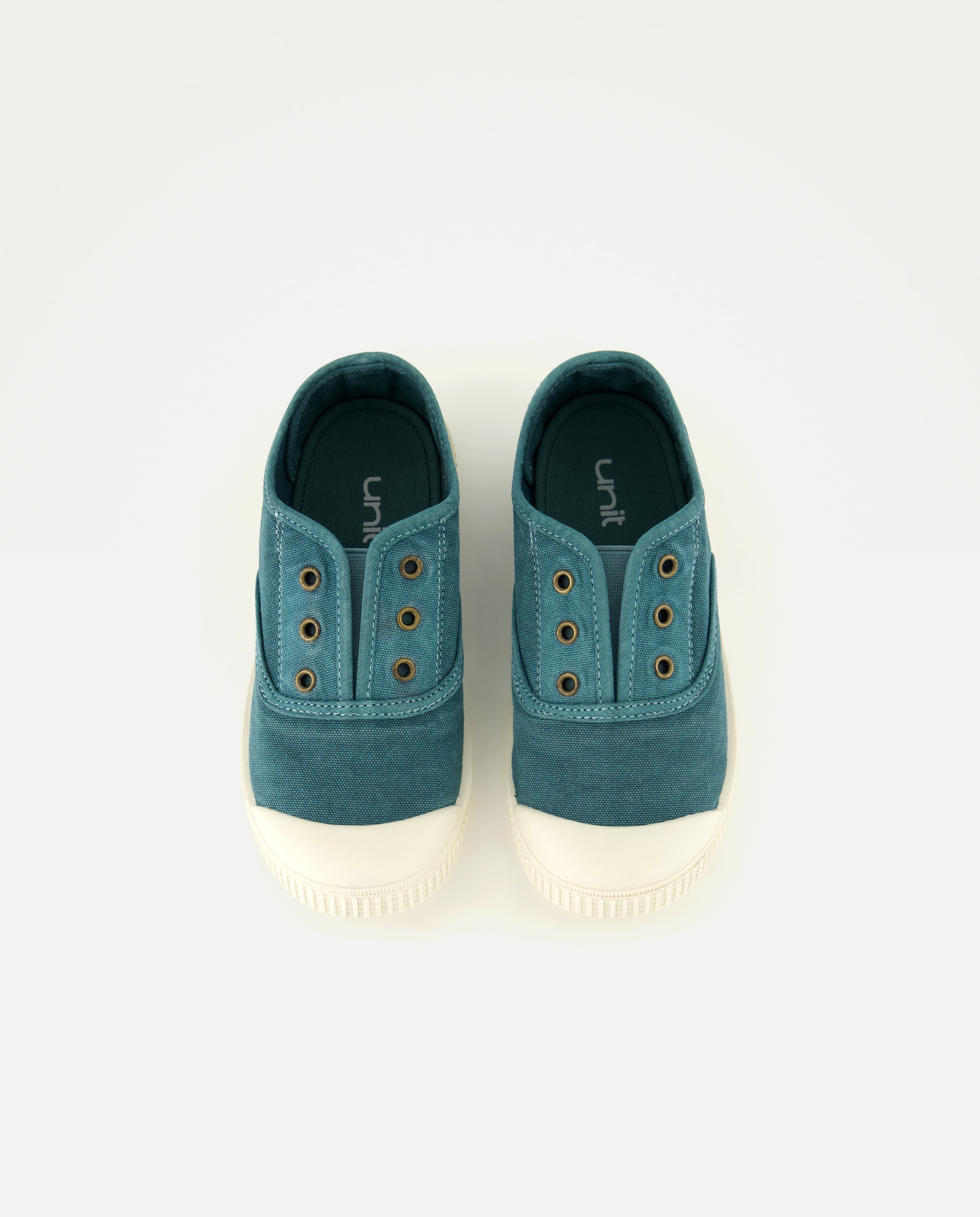 Lona infantil con puntera sin cordones 530 Verde oscuro-4