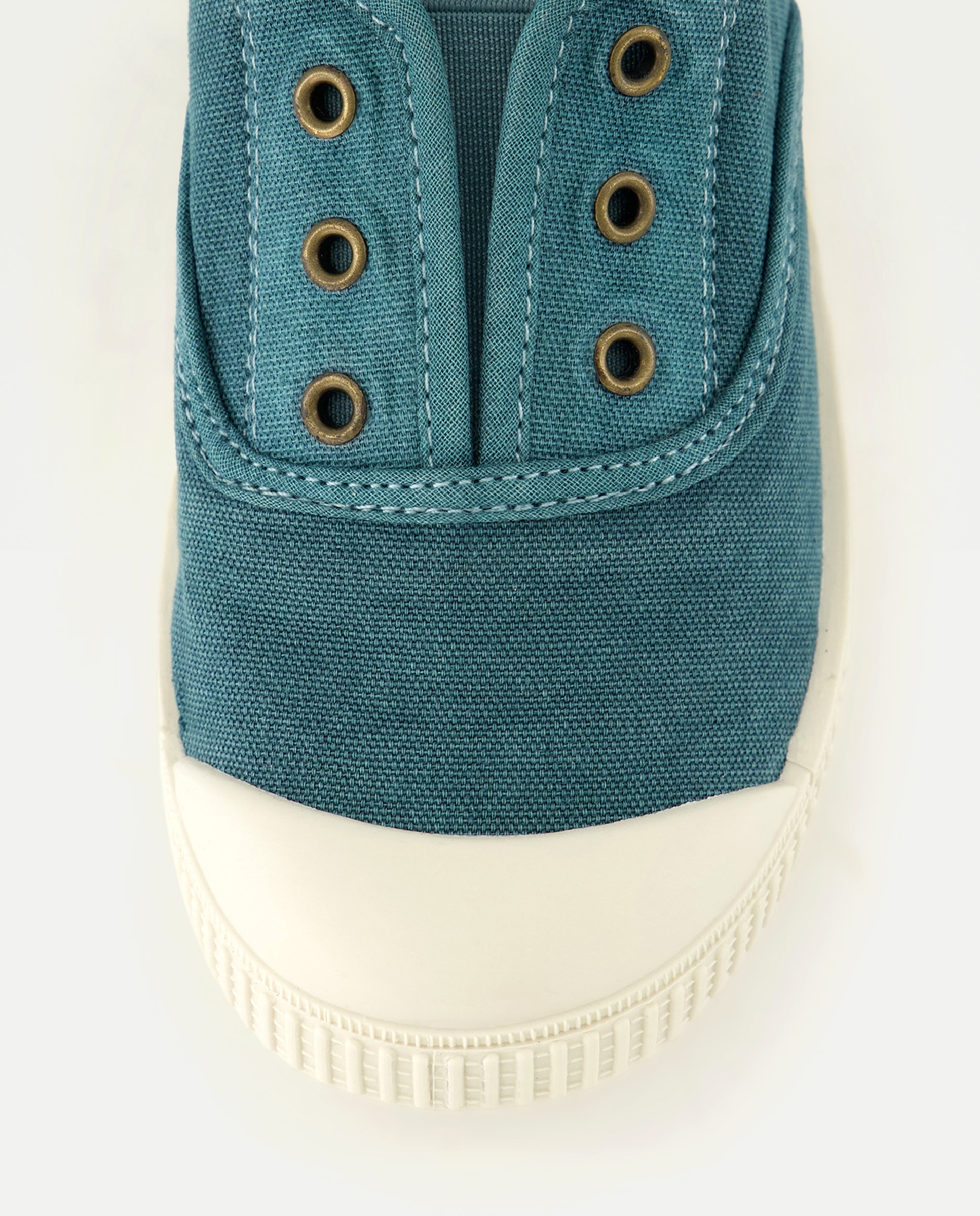 Lona infantil con puntera sin cordones 530 Verde oscuro-5