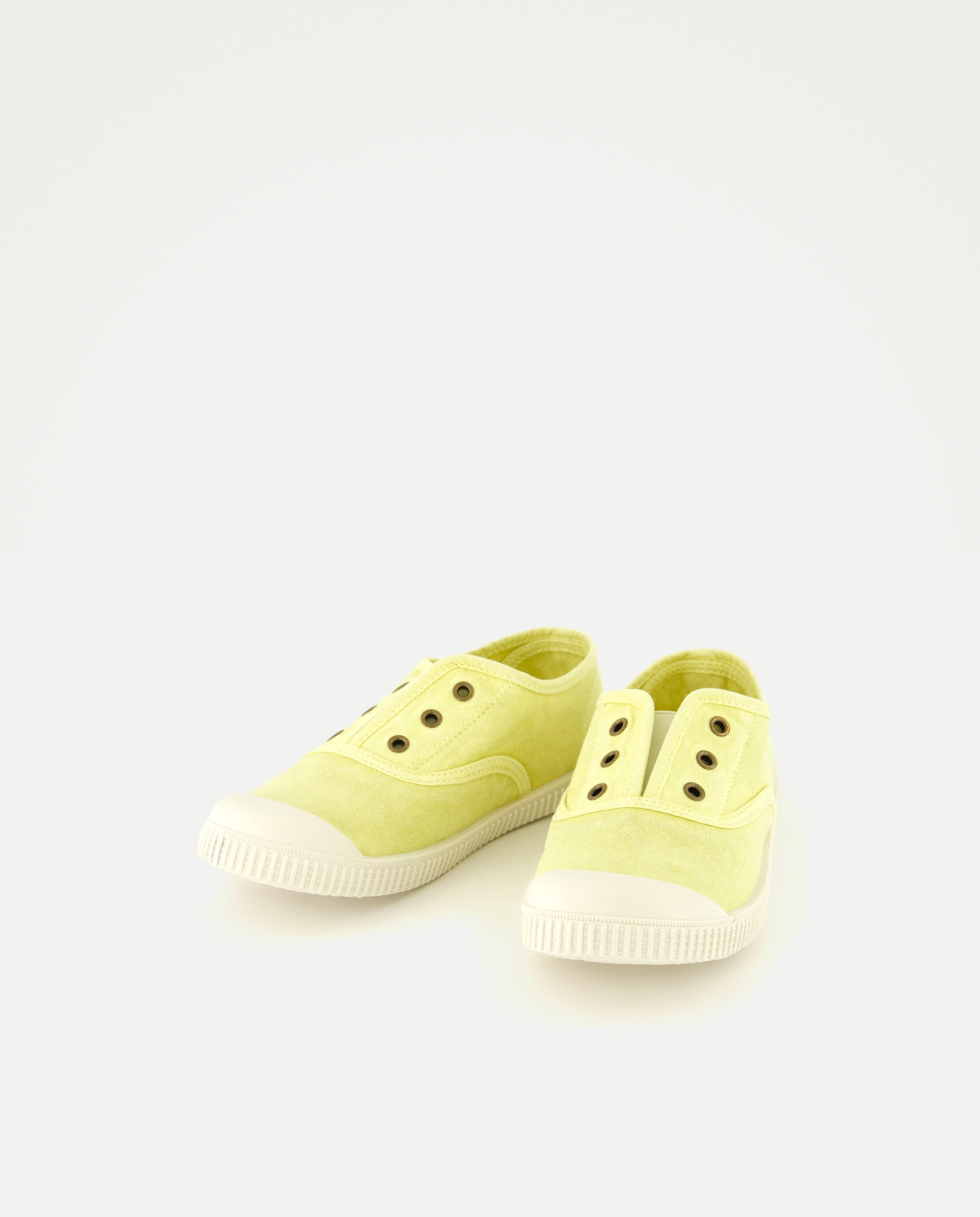 Lona infantil con puntera sin cordones Pistacho-2