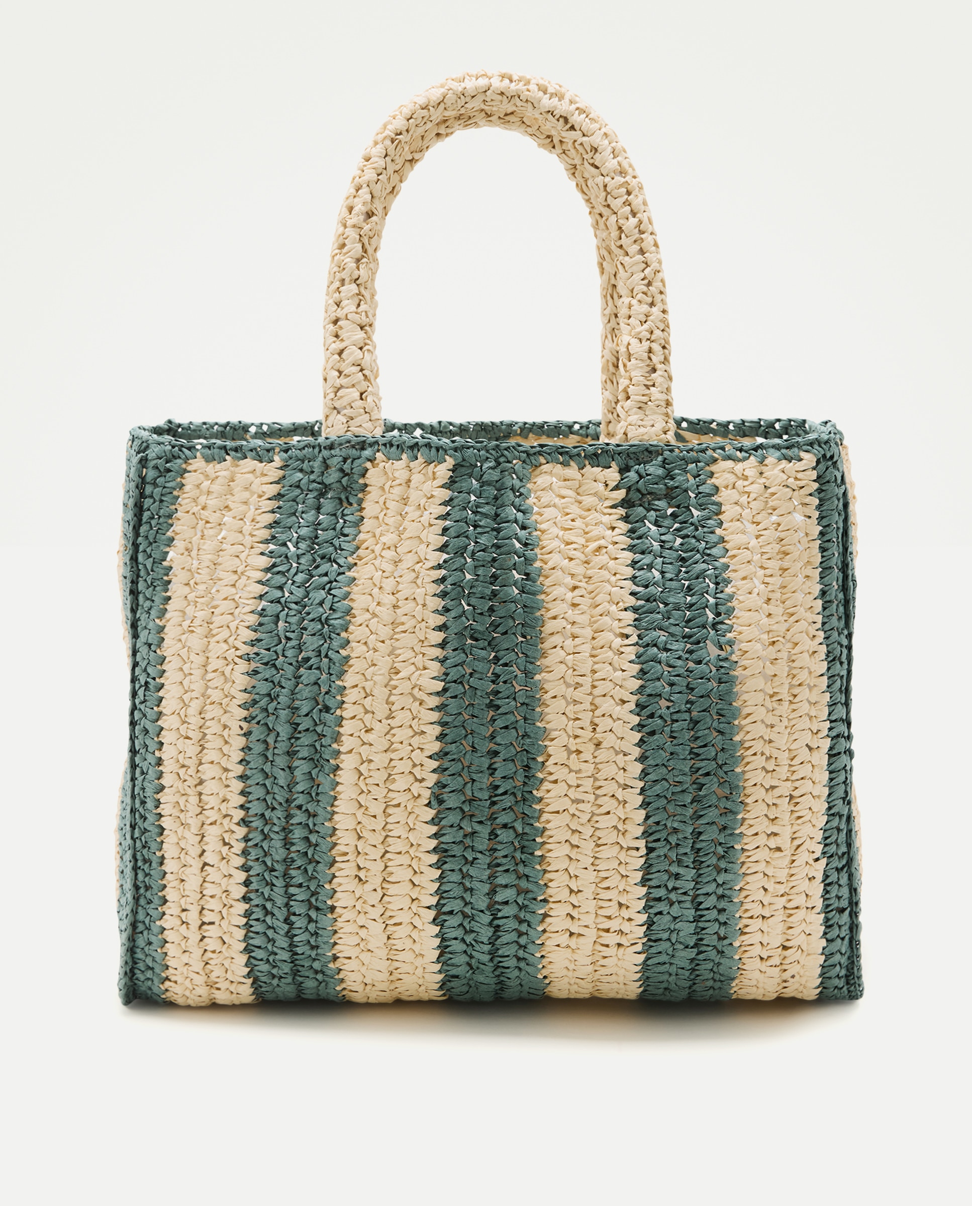 Imagen 0 de Bolso rafia rayas