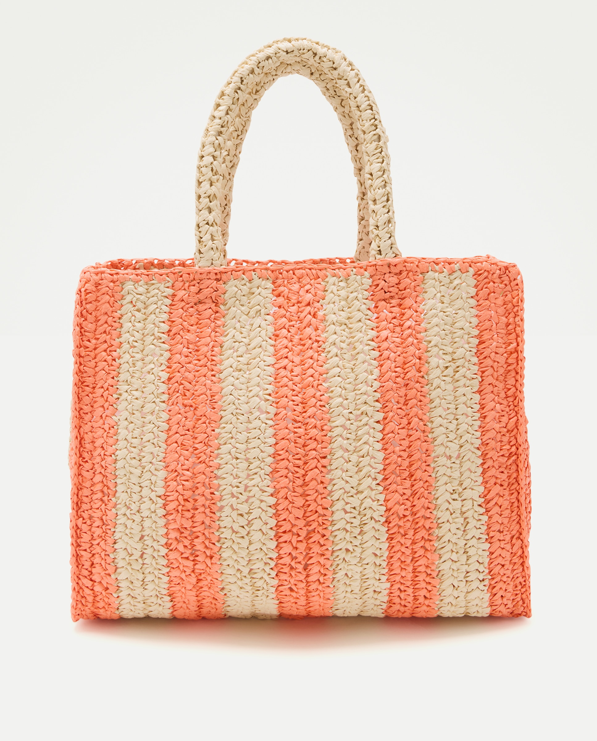 Imagen 0 de Bolso rafia rayas