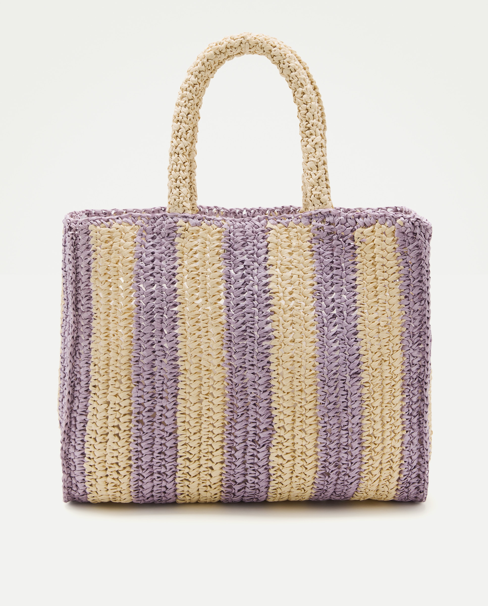 Imagen 0 de Bolso rafia rayas