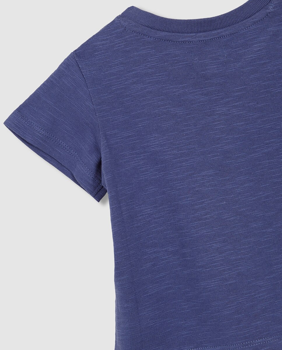 Camiseta azul con estampado estrella cru - Gocco - Azul Azul-7