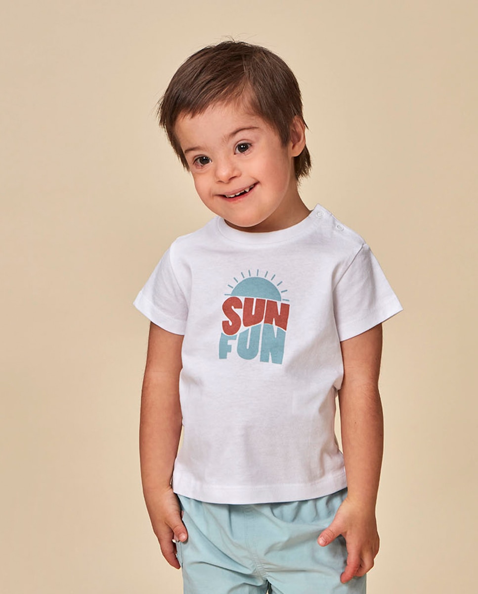T-shirt Sun Fun Gocco Branco-1