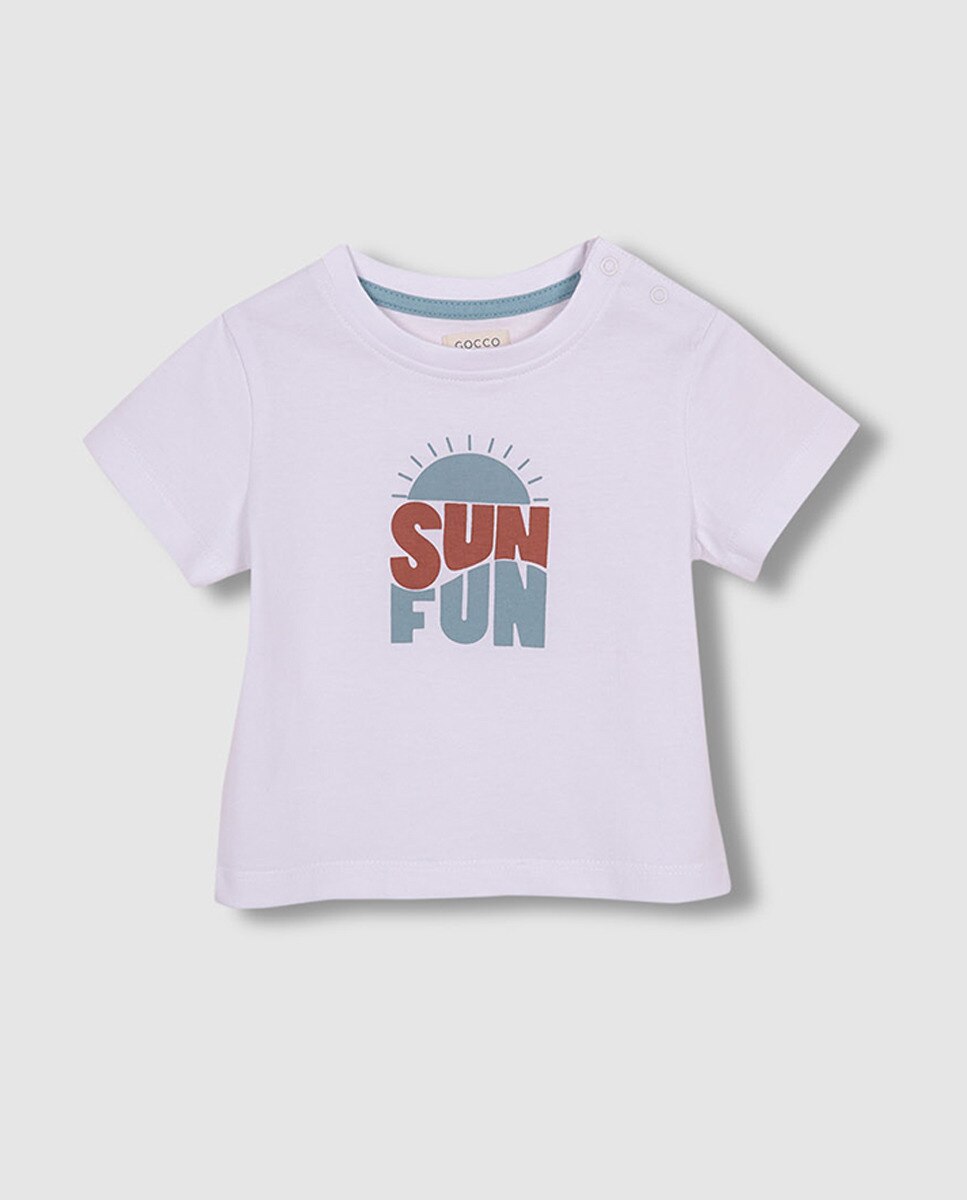 T-shirt Sun Fun Gocco Branco-2