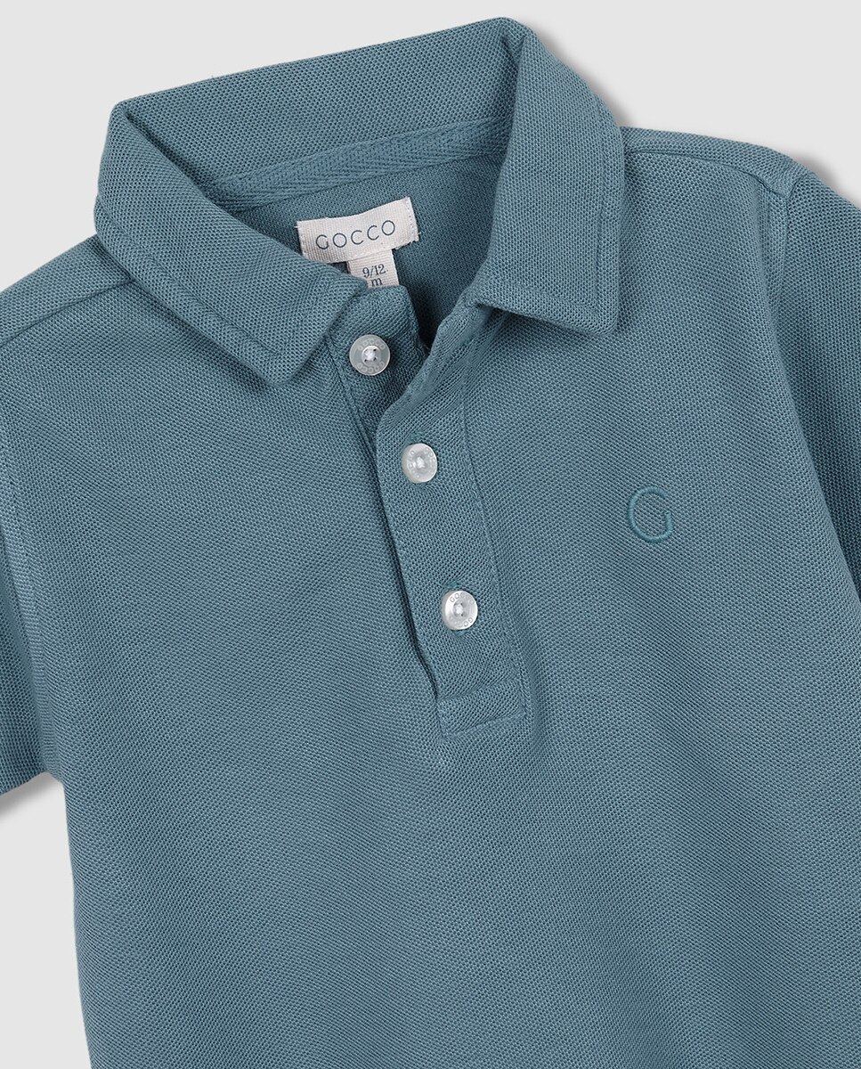 Polo Básico Gocco Azul-4