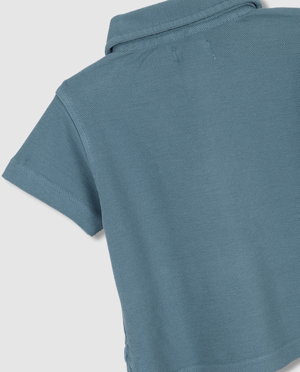 Polo Básico Gocco Azul-5