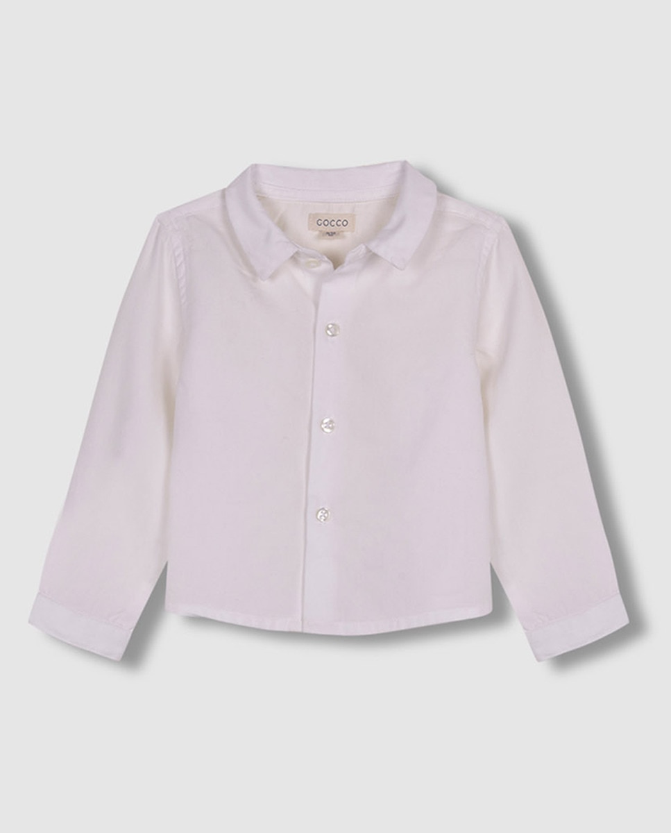 Camisa com Gola Bebé Branco-1