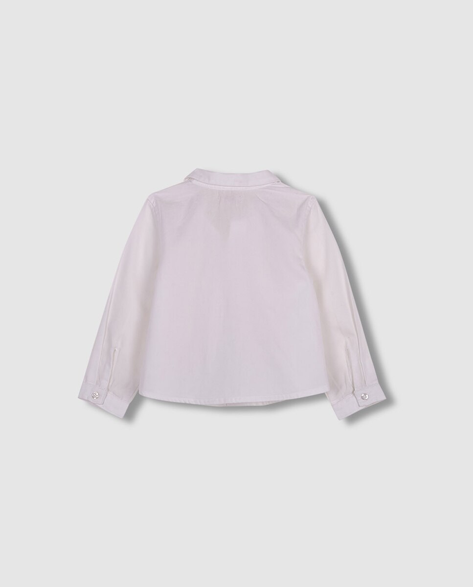 Camisa com Gola Bebé Branco-2