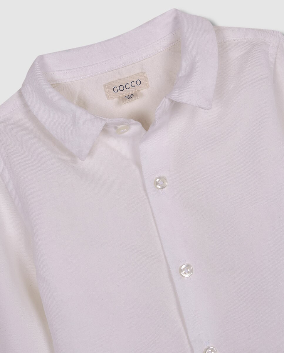 Camisa com Gola Bebé Branco-3