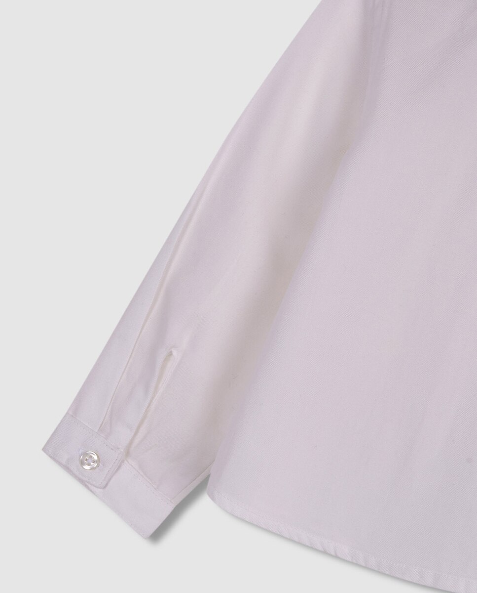 Camisa com Gola Bebé Branco-4