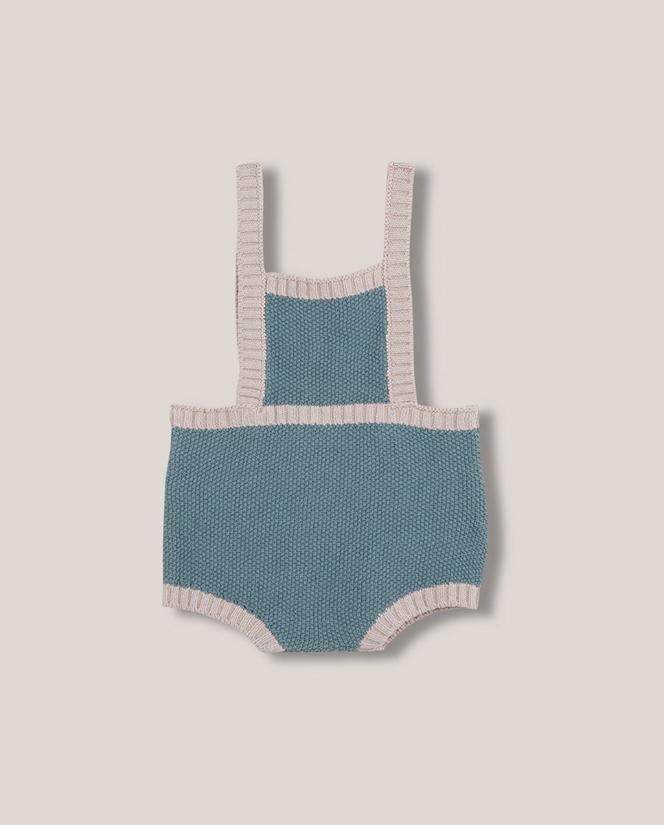 Bombachas com Alças em Contraste Gocco Azul-1