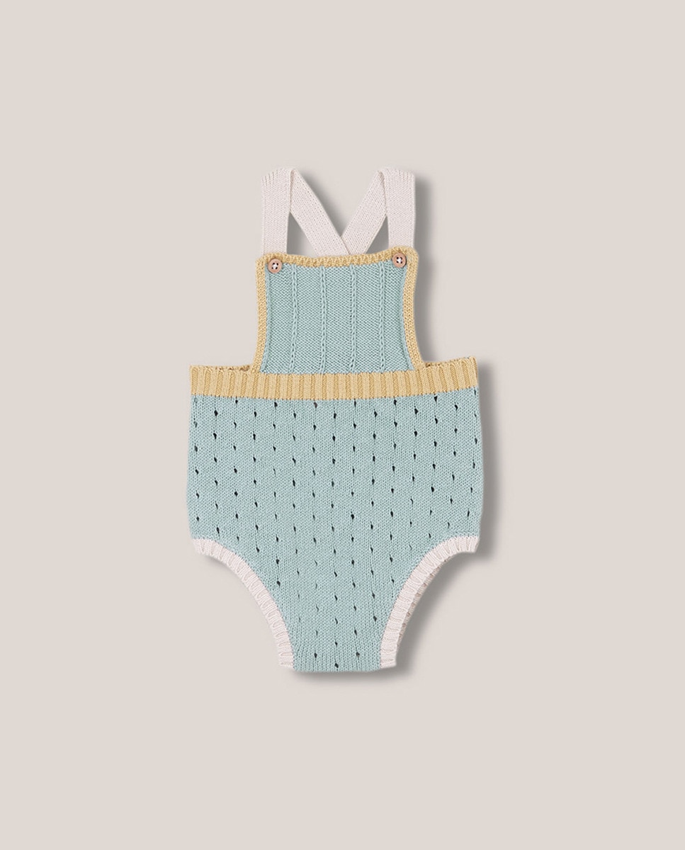 Babygrow de Malha sem Orifícios Gocco Verde-claro-1