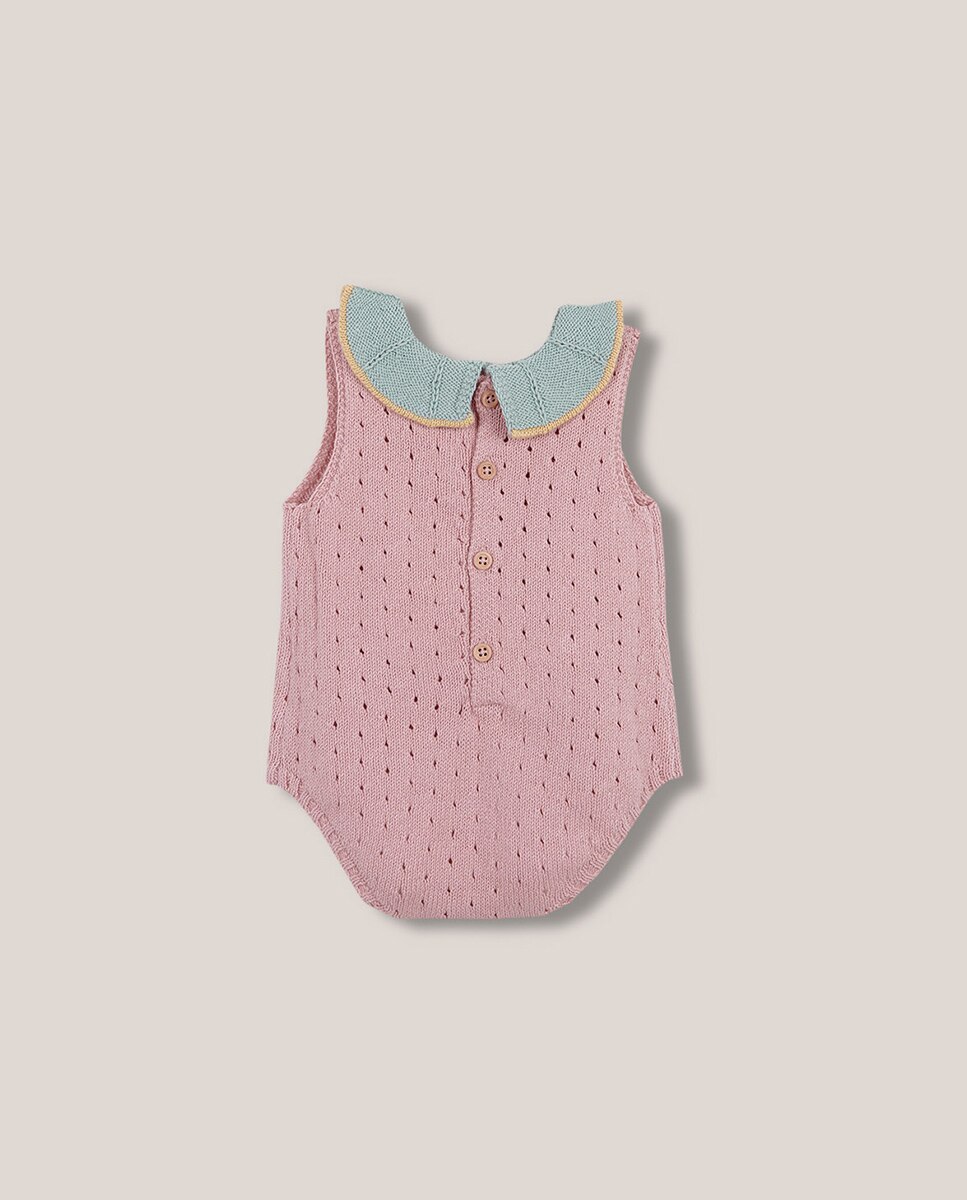 Babygrow de Malha sem Orifícios Gocco Verde-claro-2