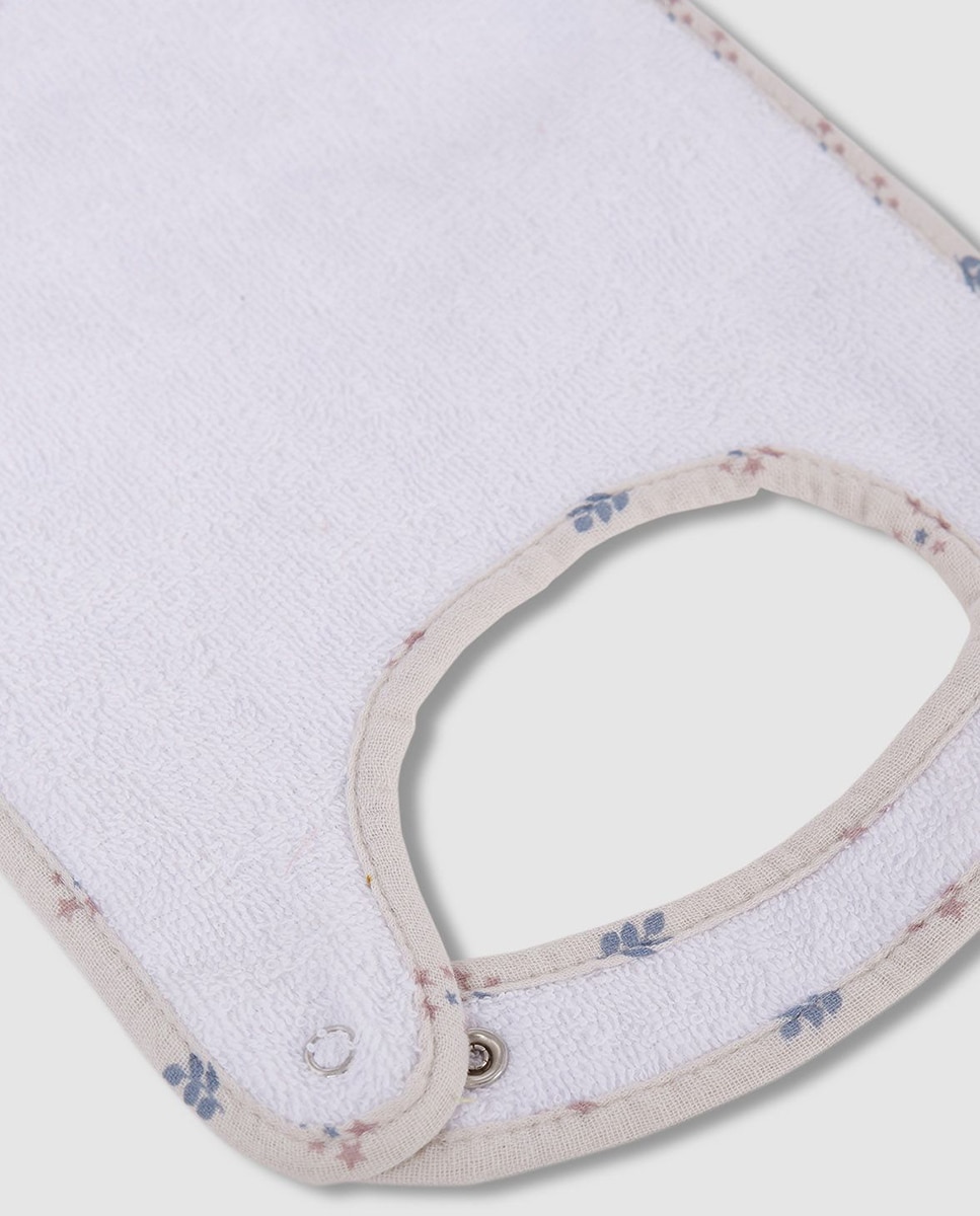 Pack de Babetes com Estampado de Folhas Gocco Branco-4