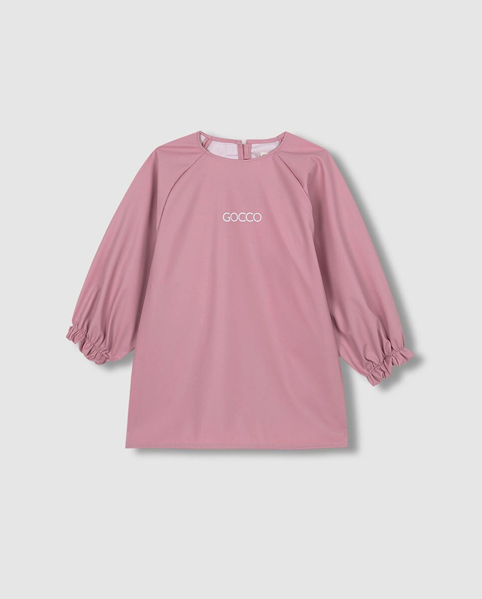 Babete com Mangas - Cor de Aço Gocco Rosa-1