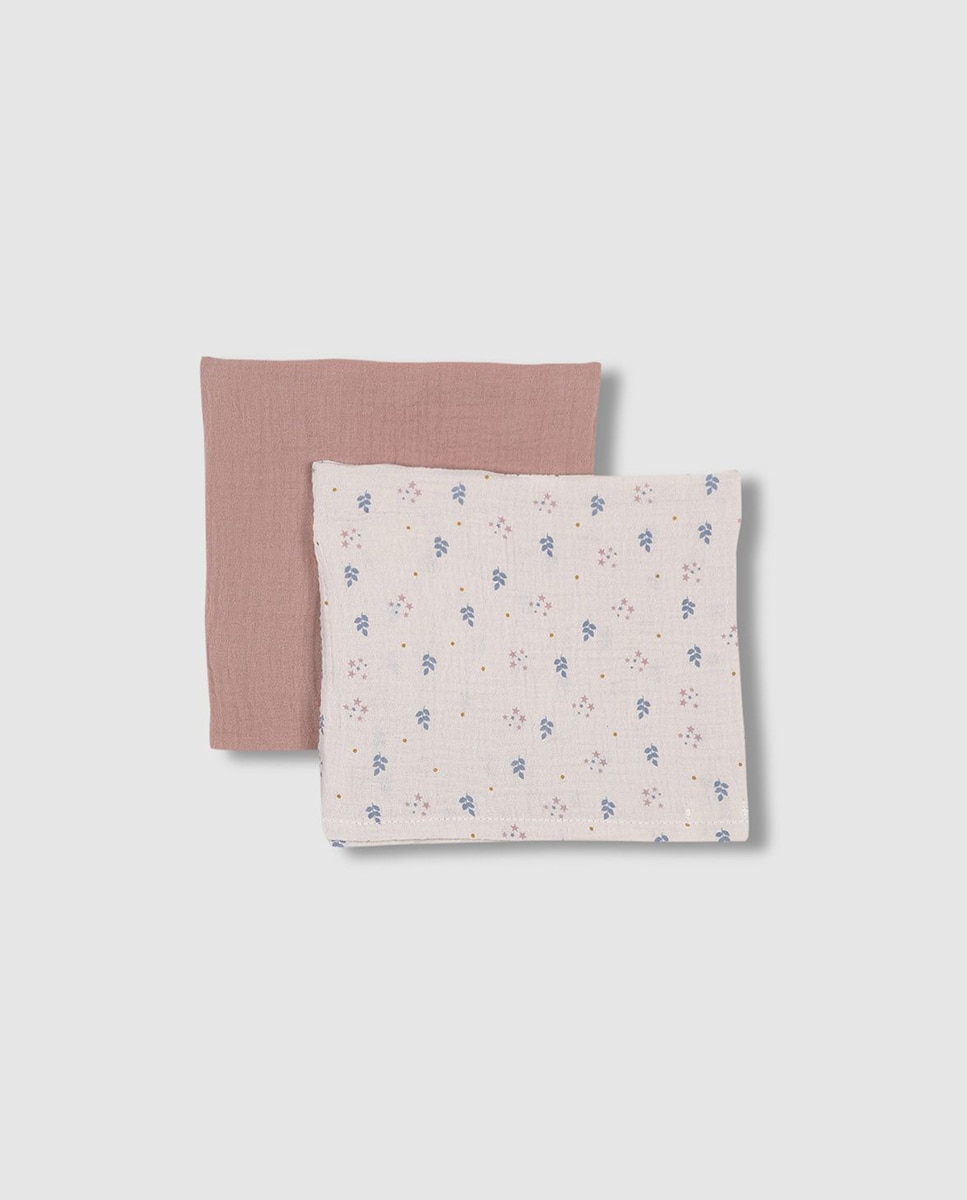 Pack de Musselinas - Branco Sujo/Rosa Suave Branco-2