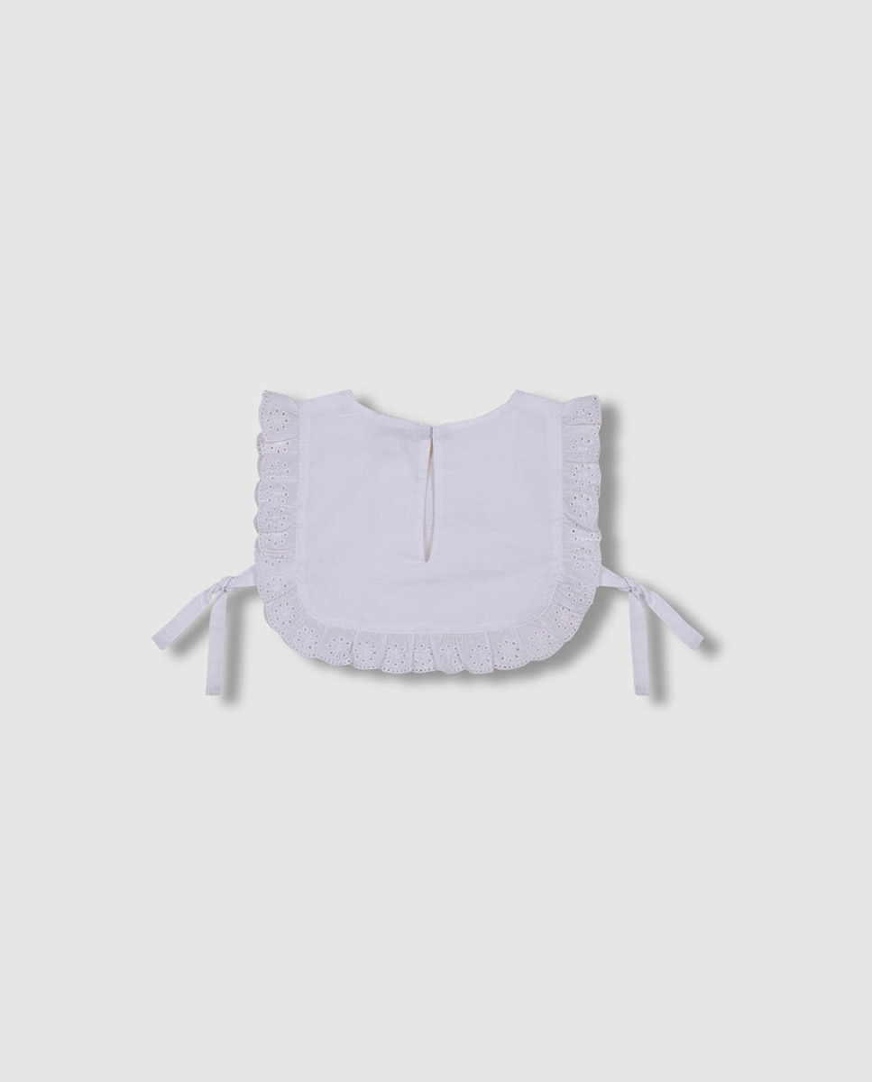 Babete com Tiras Bordadas Branco-2