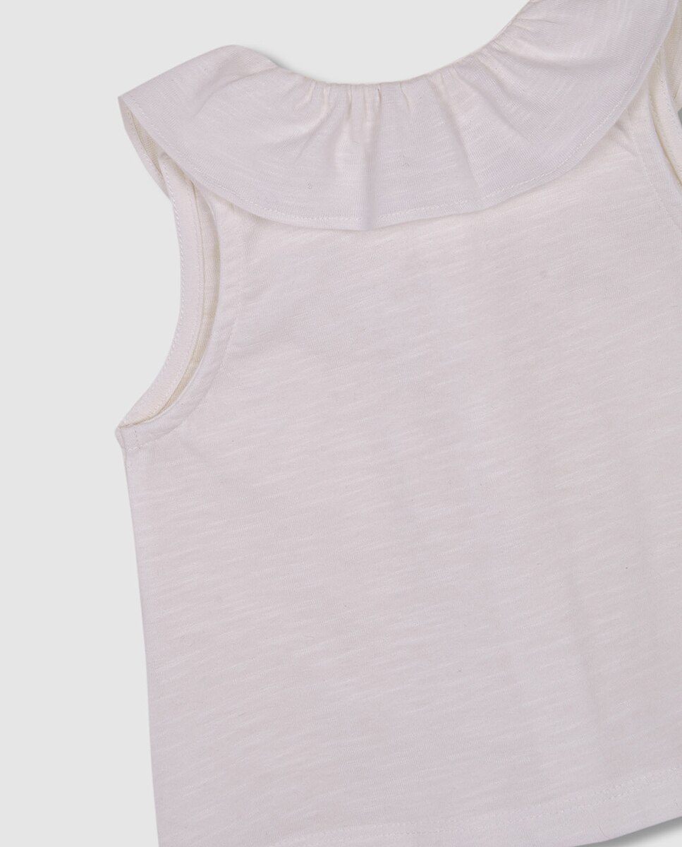 T-shirt com Pregas Gocco Nude-6