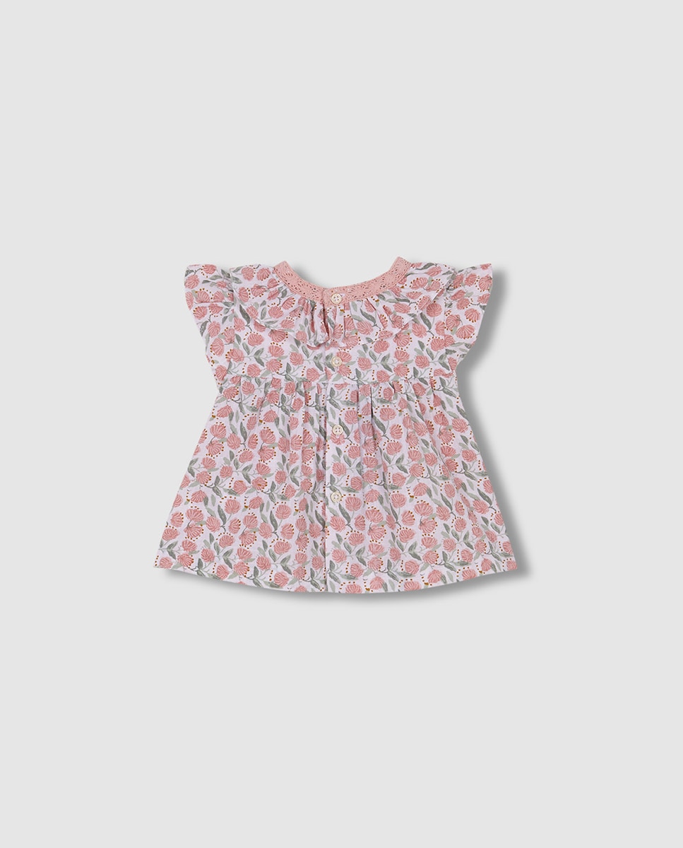 Blusa com estampado floral Gocco Branco-4