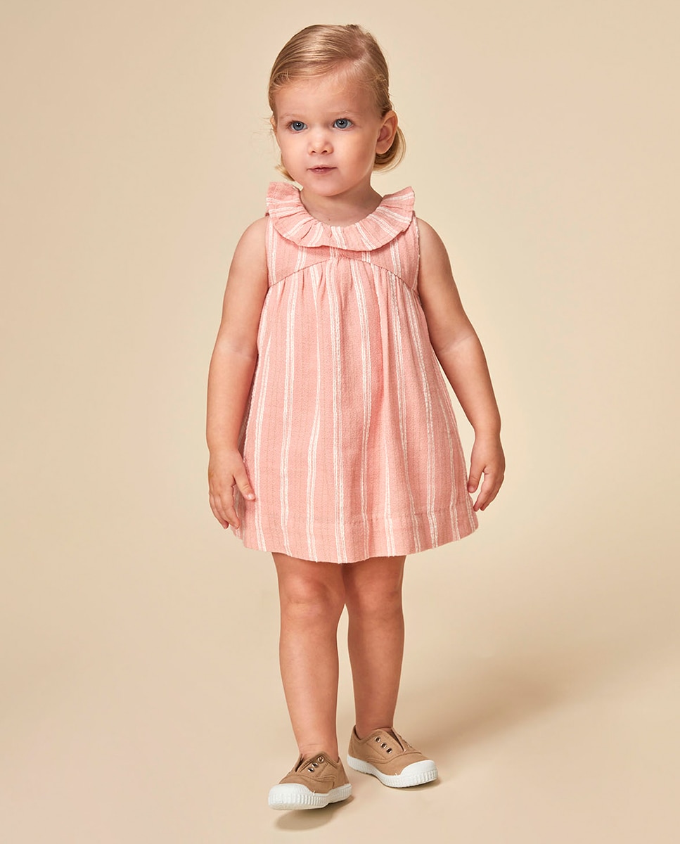 Vestido Tecido Dobby Gocco Rosa-2
