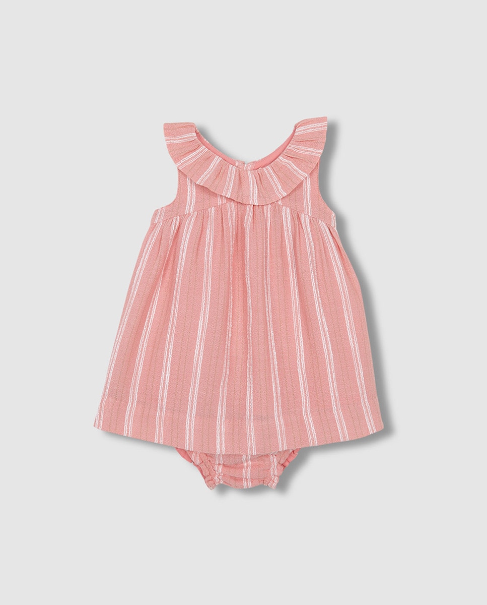 Vestido Tecido Dobby Gocco Rosa-3