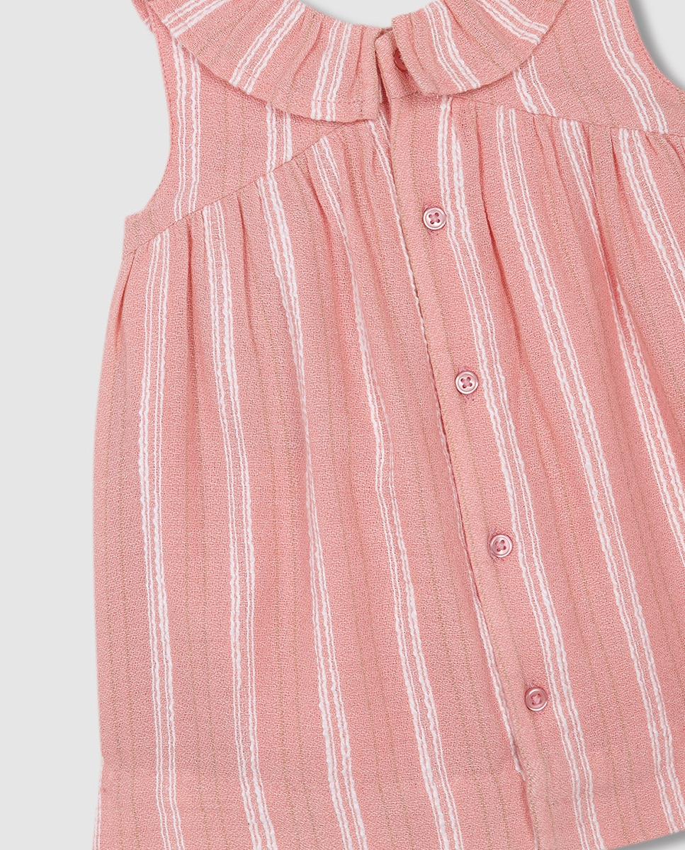 Vestido Tecido Dobby Gocco Rosa-6
