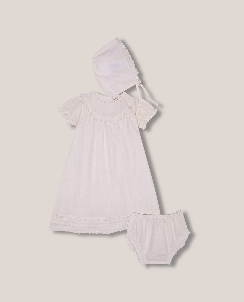 Conjunto faldón y capota - Gocco - Blanco Blanco-1