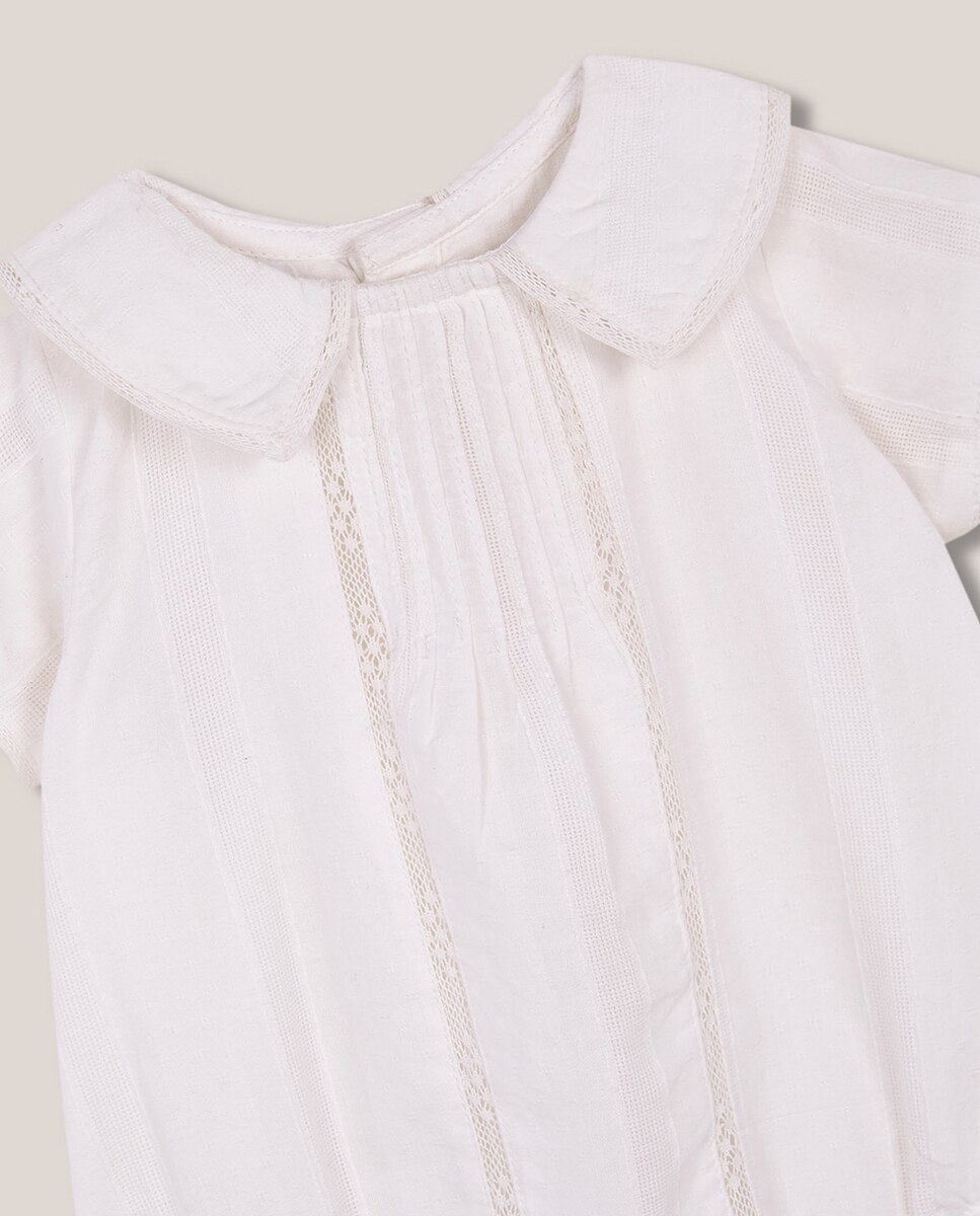 Conjunto Pregas e Tiras Bordadas Branco-3
