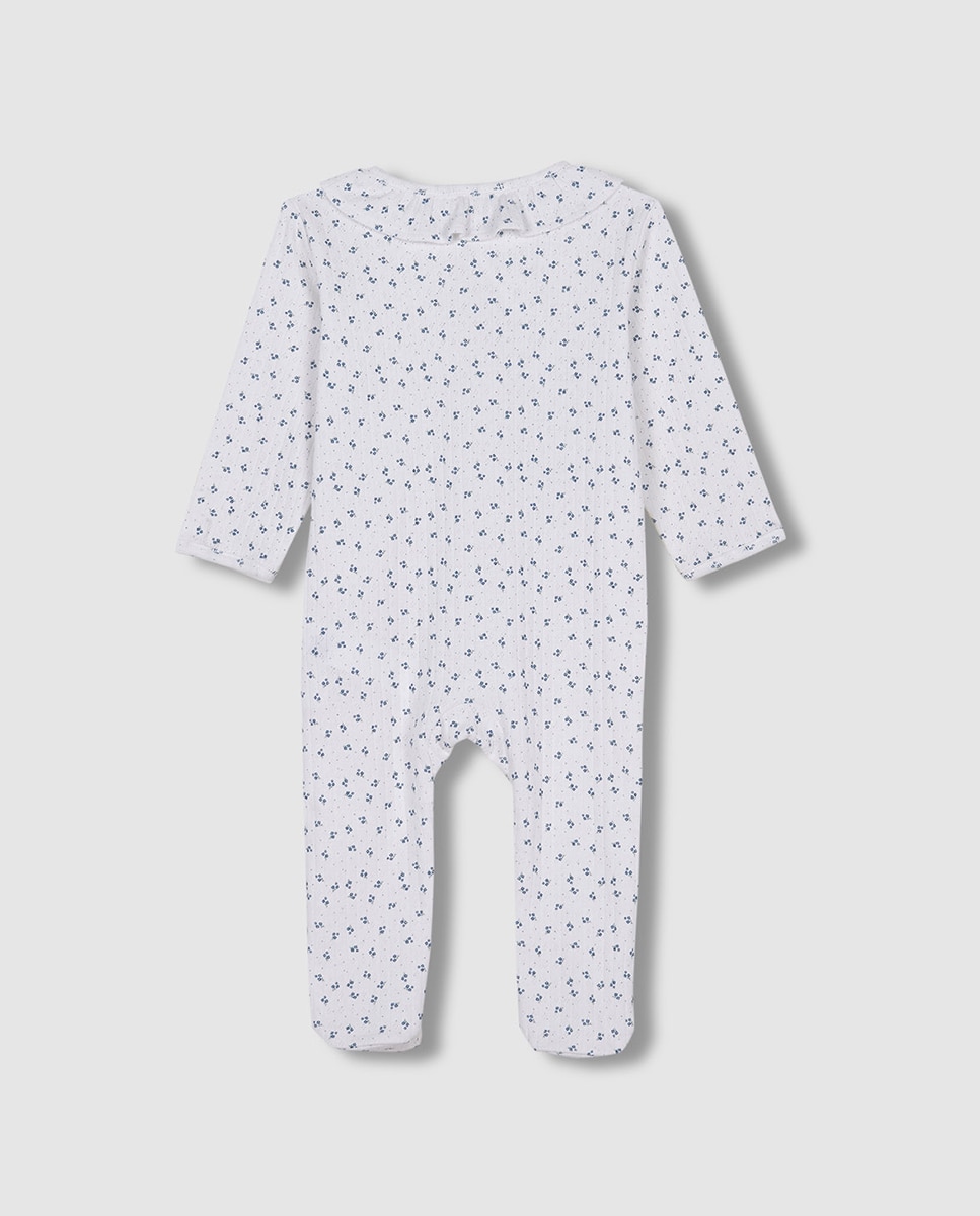 Pijama Comprido Florzinhas Gocco Branco-4