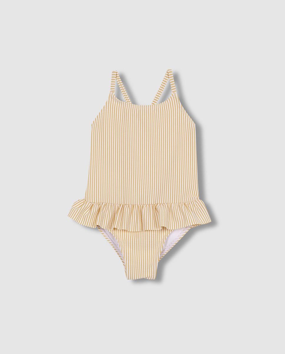 Imagen 2 de Traje de baño estampado seersuker - Gocco - Amarillo Amarillo