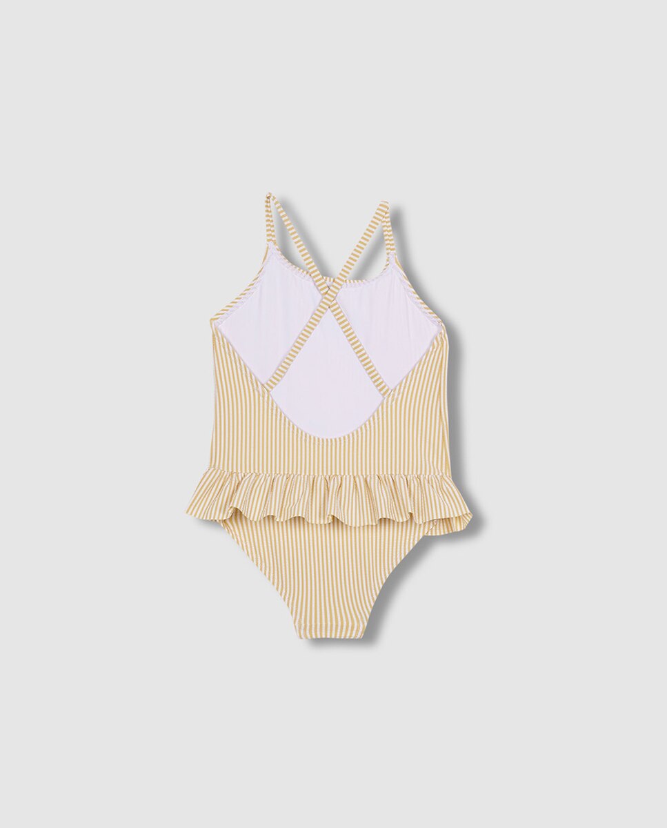 Imagen 3 de Traje de baño estampado seersuker - Gocco - Amarillo Amarillo