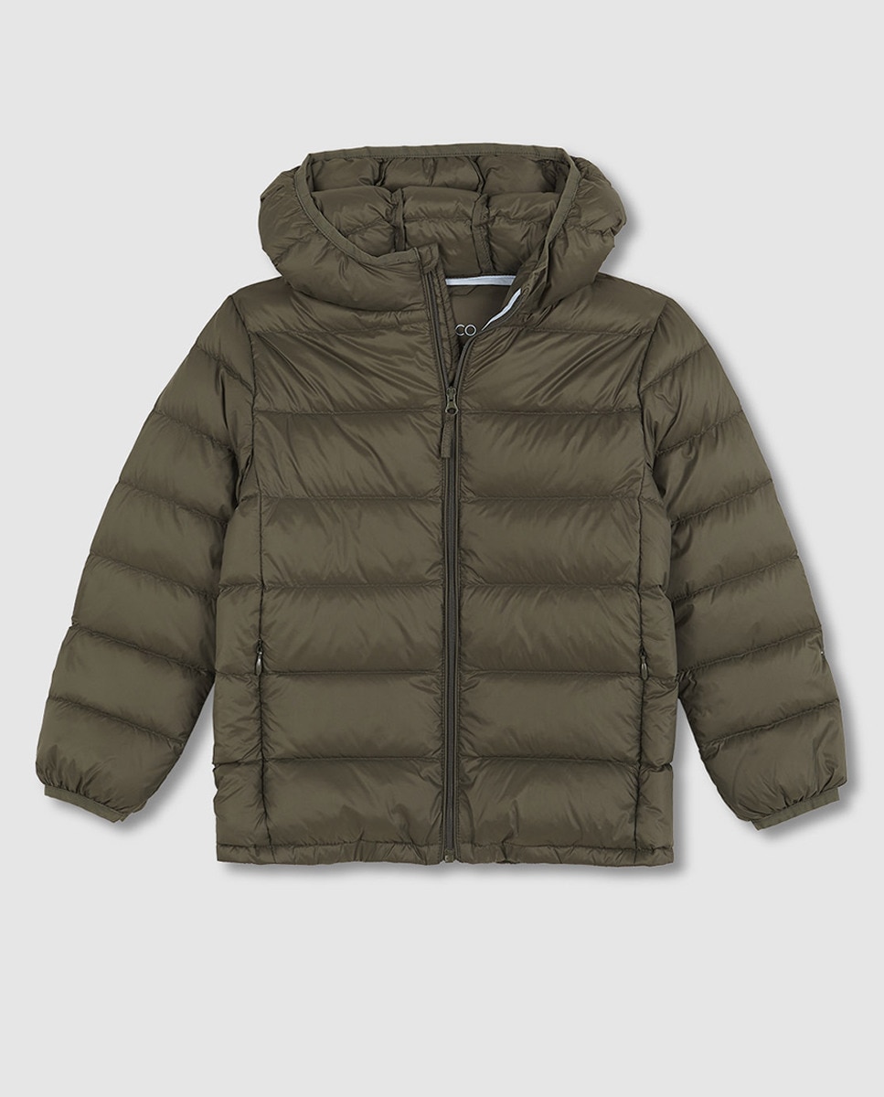 Sobretudo Acolchoado Verde-militar-1