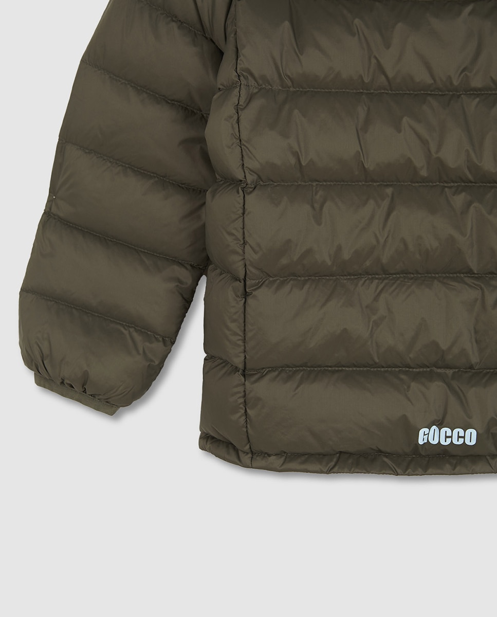 Sobretudo Acolchoado Verde-militar-4