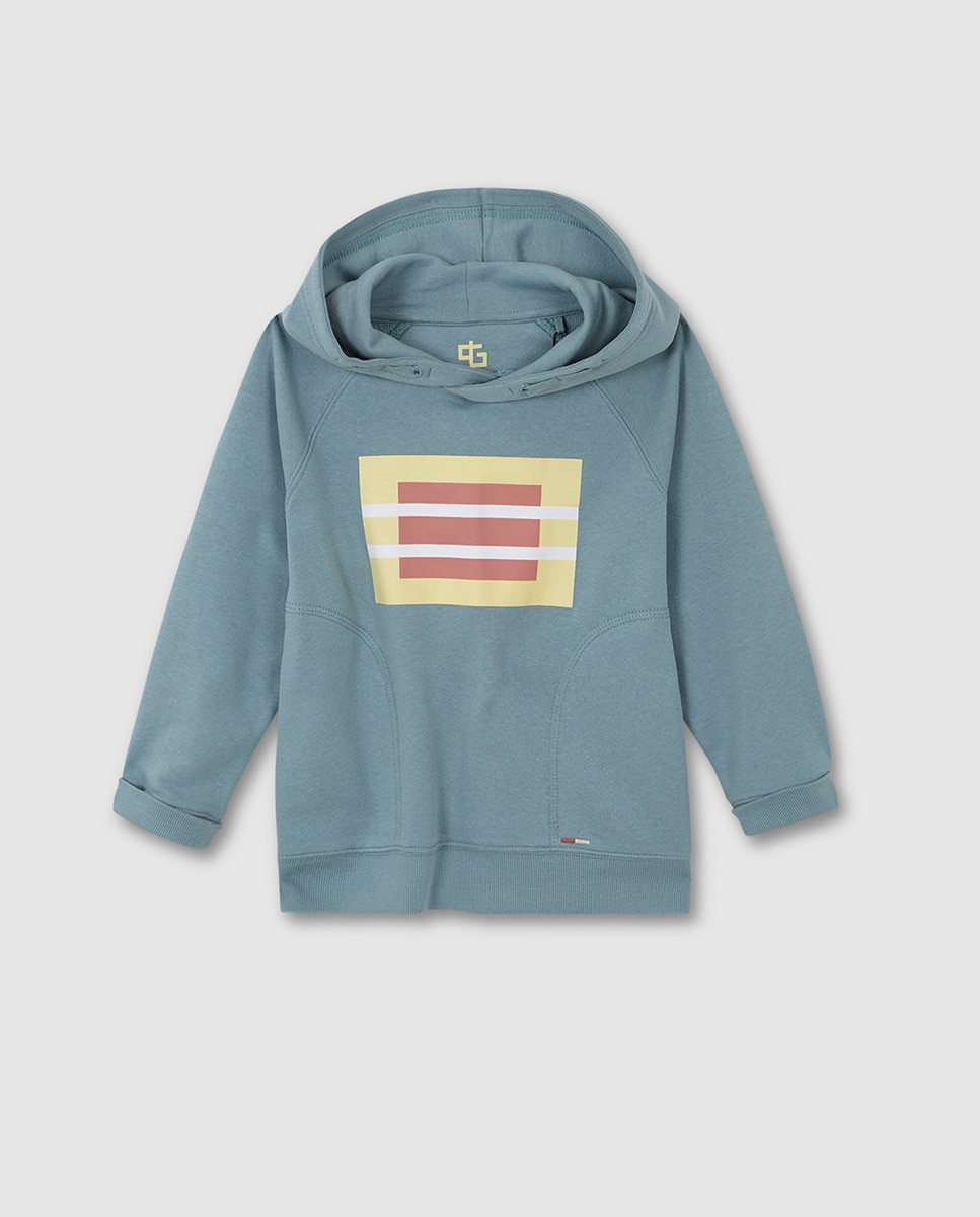 Sweatshirt com Logótipo Pequeno Gocco Azul-3