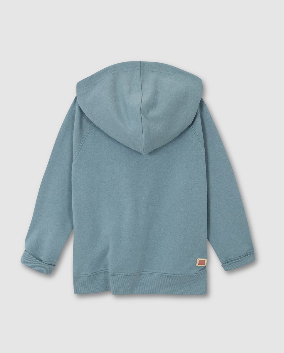 Sweatshirt com Logótipo Pequeno Gocco Azul-4